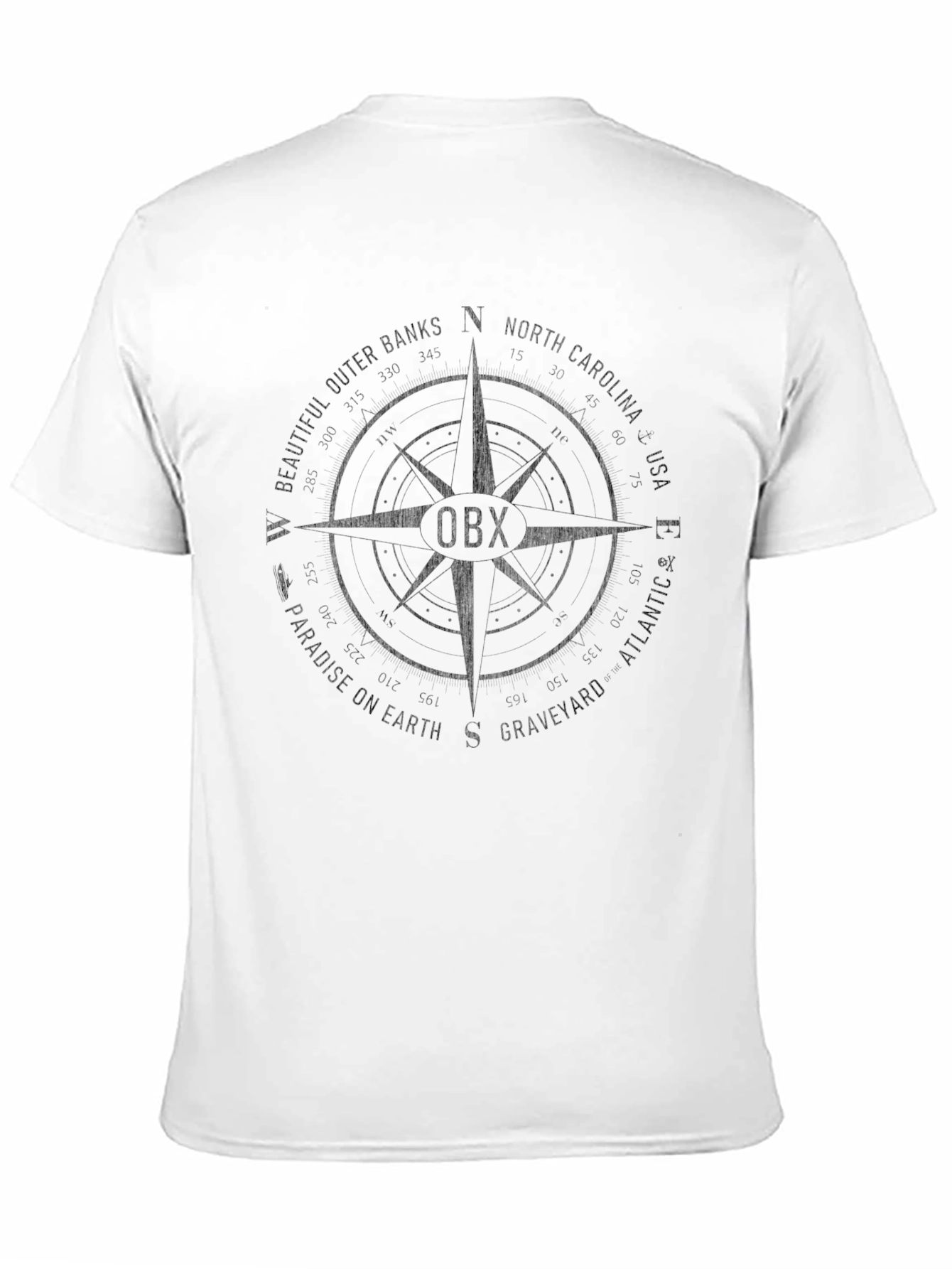 Outer Banks OBX Compass Graphic T-Shirt
