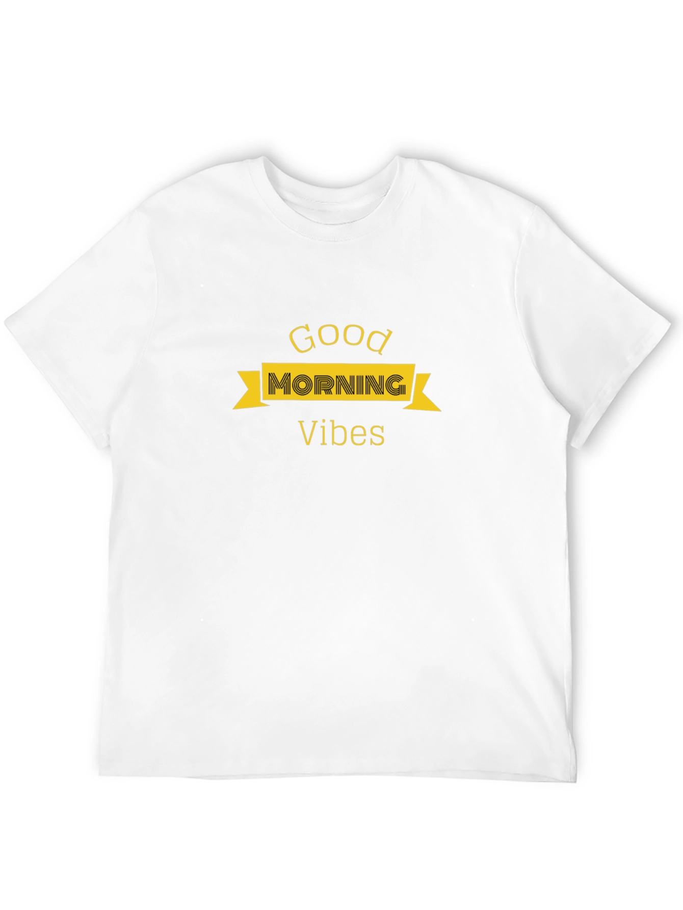 Good Morning Vibes Black T-Shirt