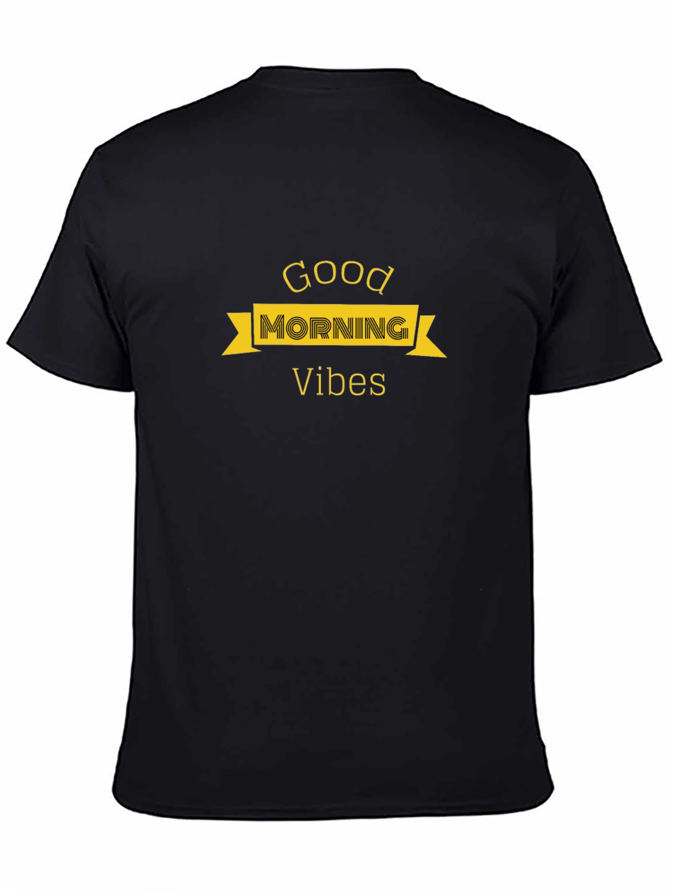 Good Morning Vibes Black T-Shirt