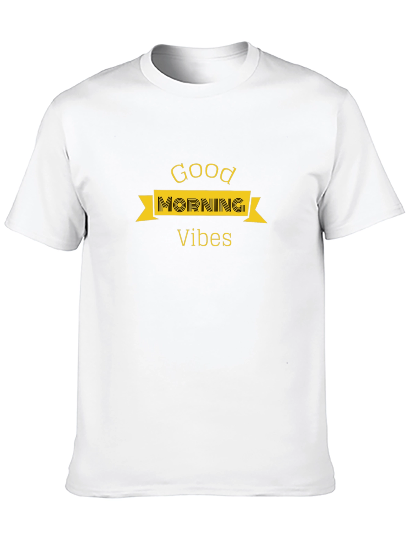 Good Morning Vibes Black T-Shirt