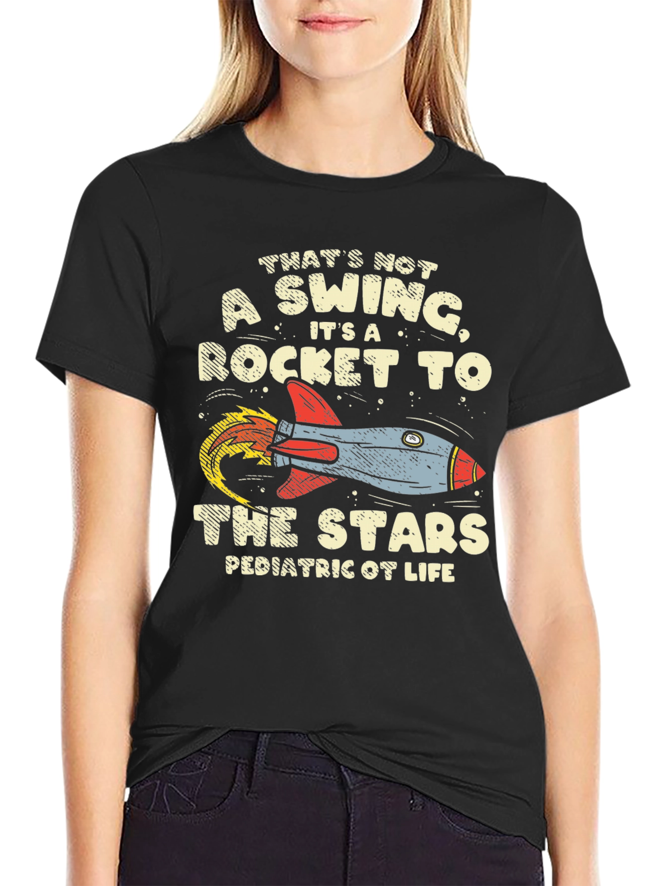 Rocket to the Stars Graphic T-Shirt