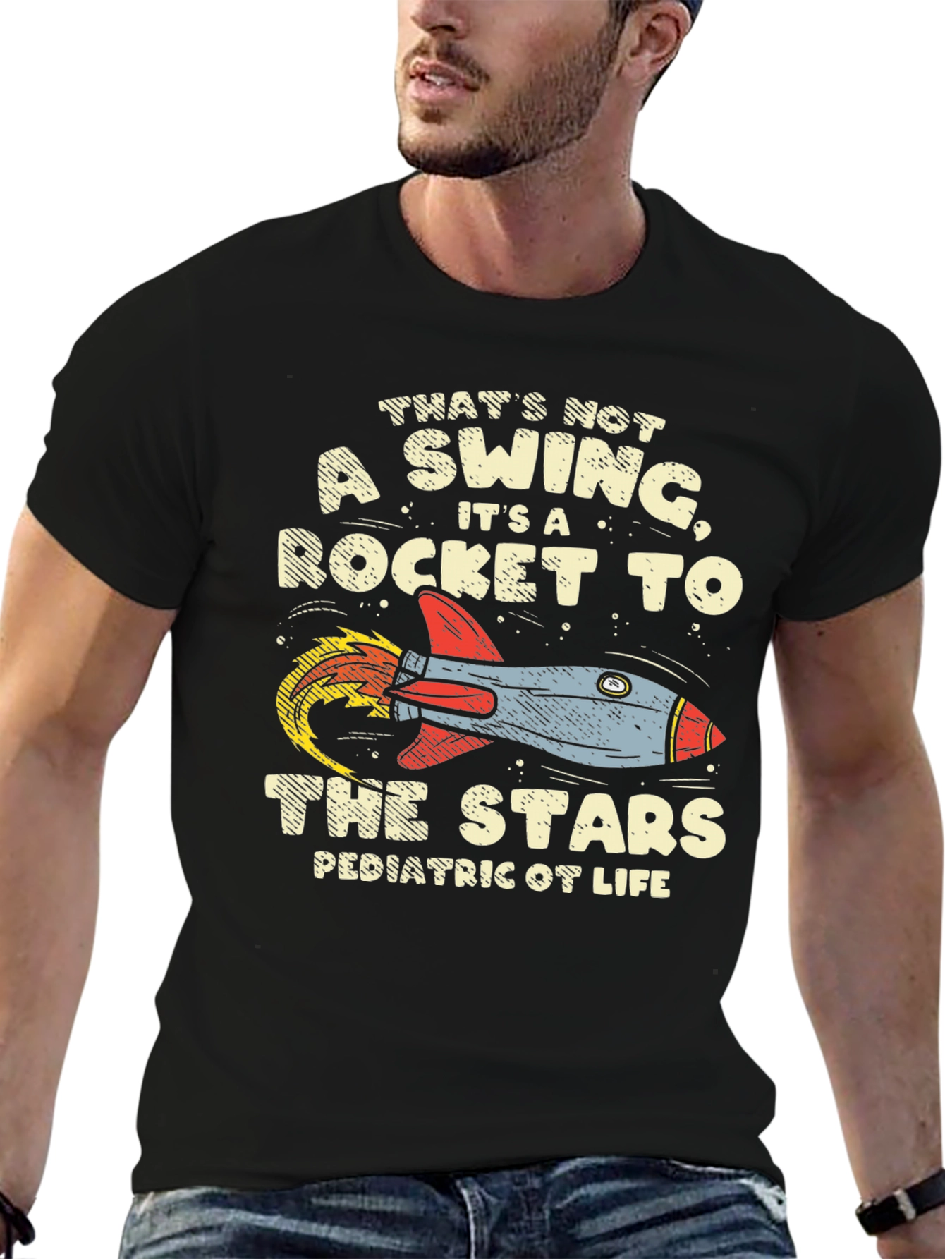 Rocket to the Stars Graphic T-Shirt