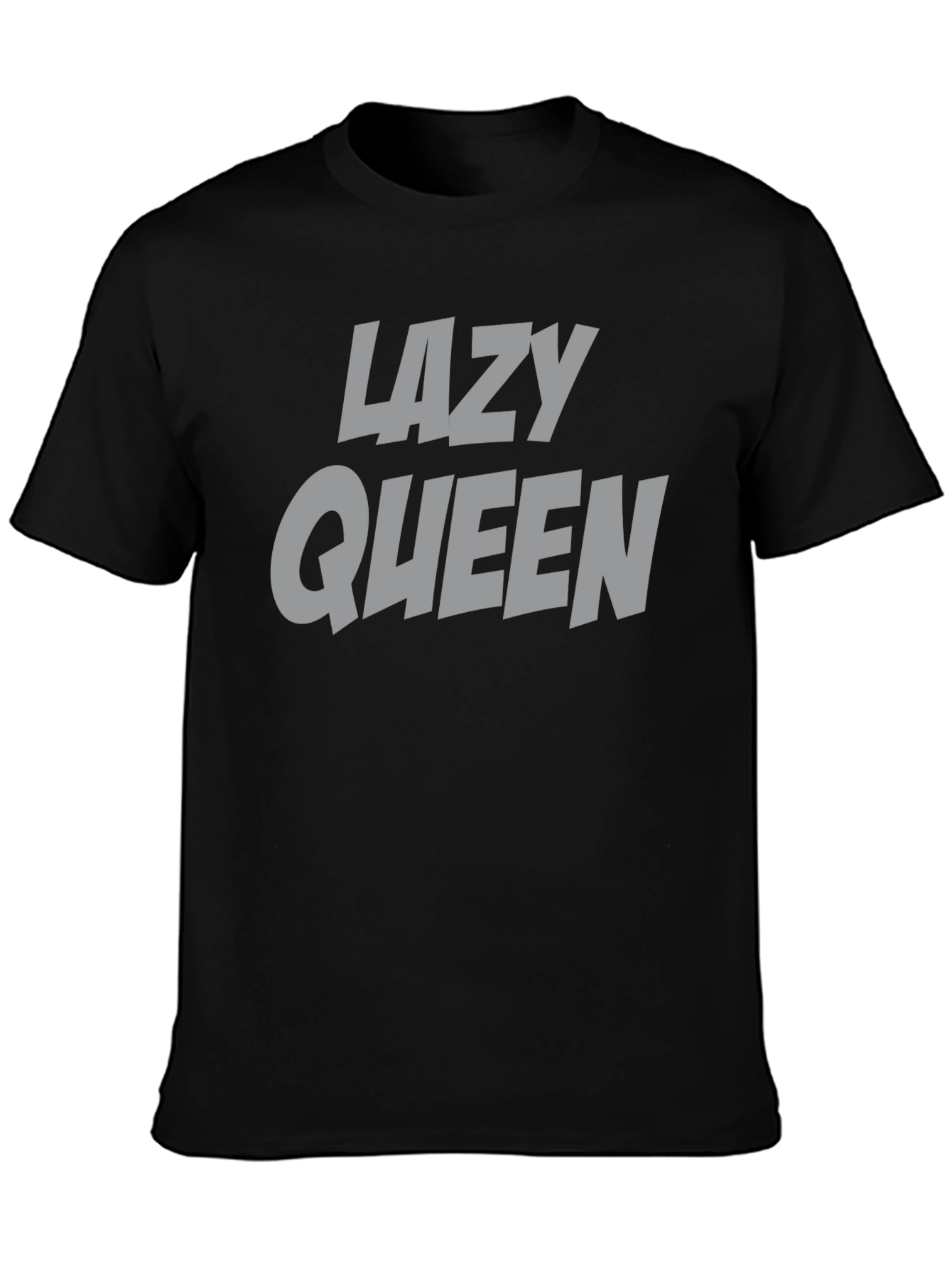 Lazy Queen Graphic Tee - Black T-Shirt
