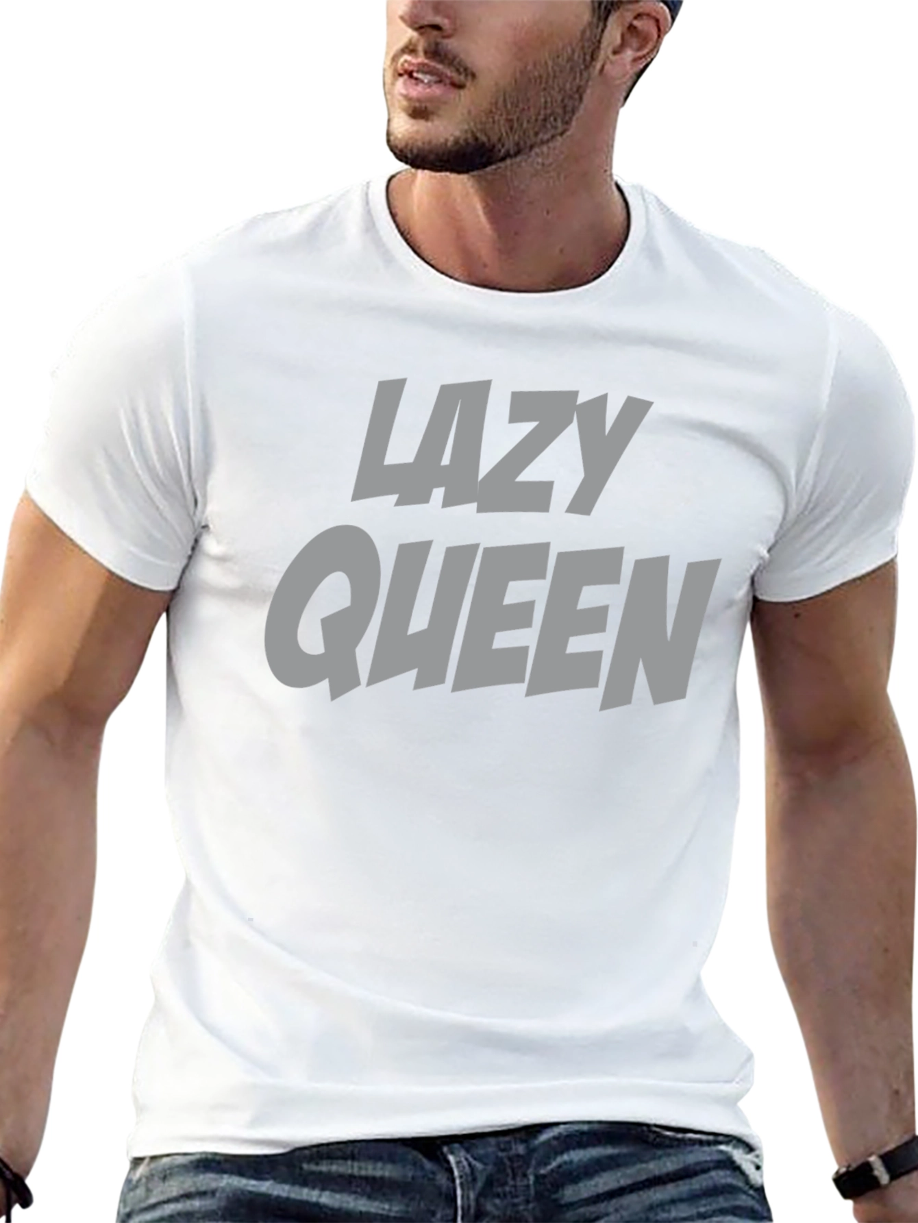 Lazy Queen Graphic Tee - Black T-Shirt