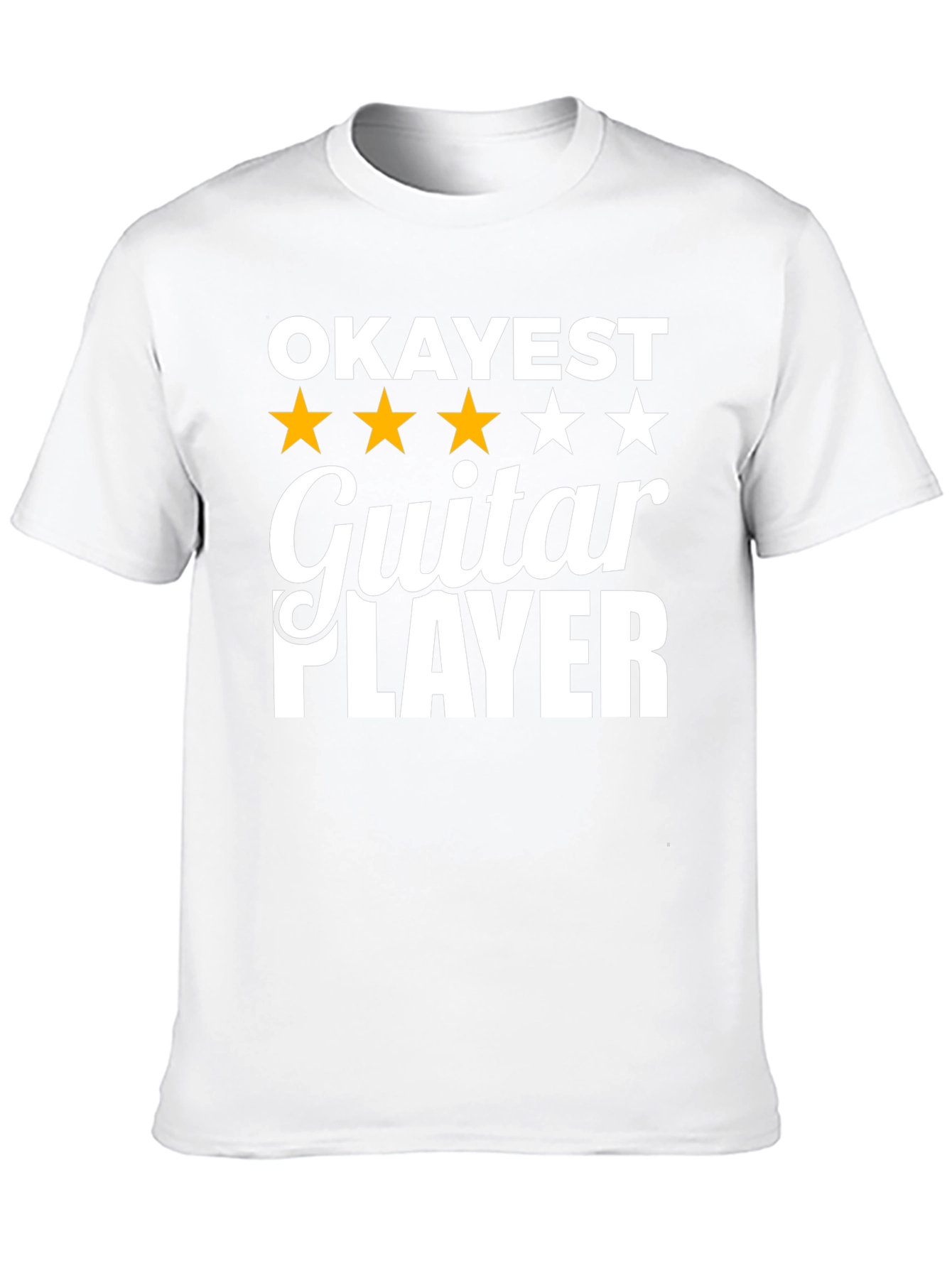 Okayest Guitar Player Graphic Tee - Black T-Shirt