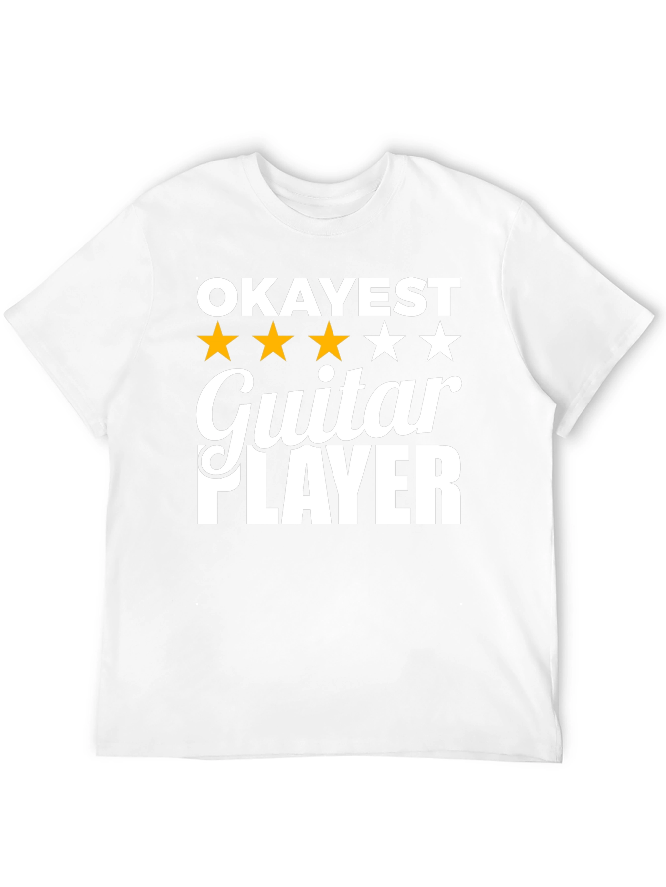 Okayest Guitar Player Graphic Tee - Black T-Shirt