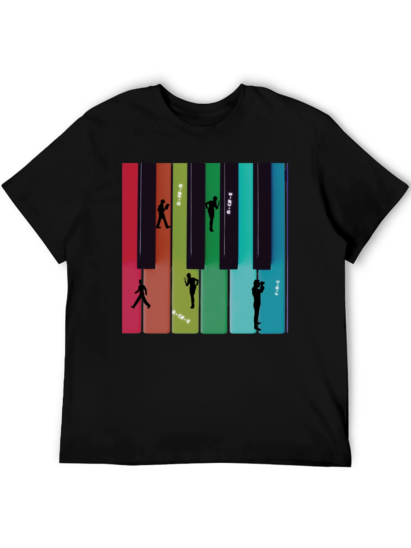Piano Keys Silhouette T-Shirt