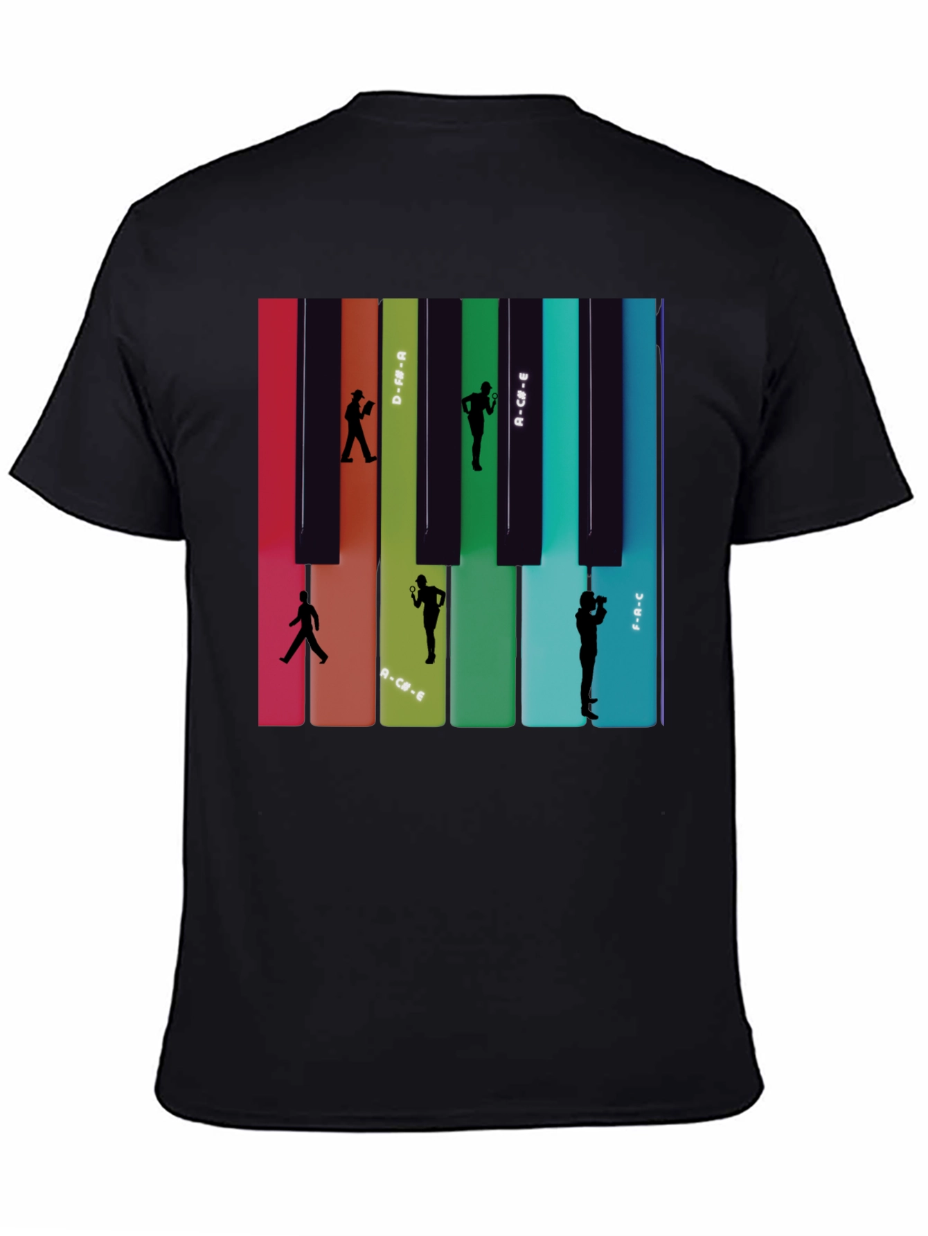 Piano Keys Silhouette T-Shirt