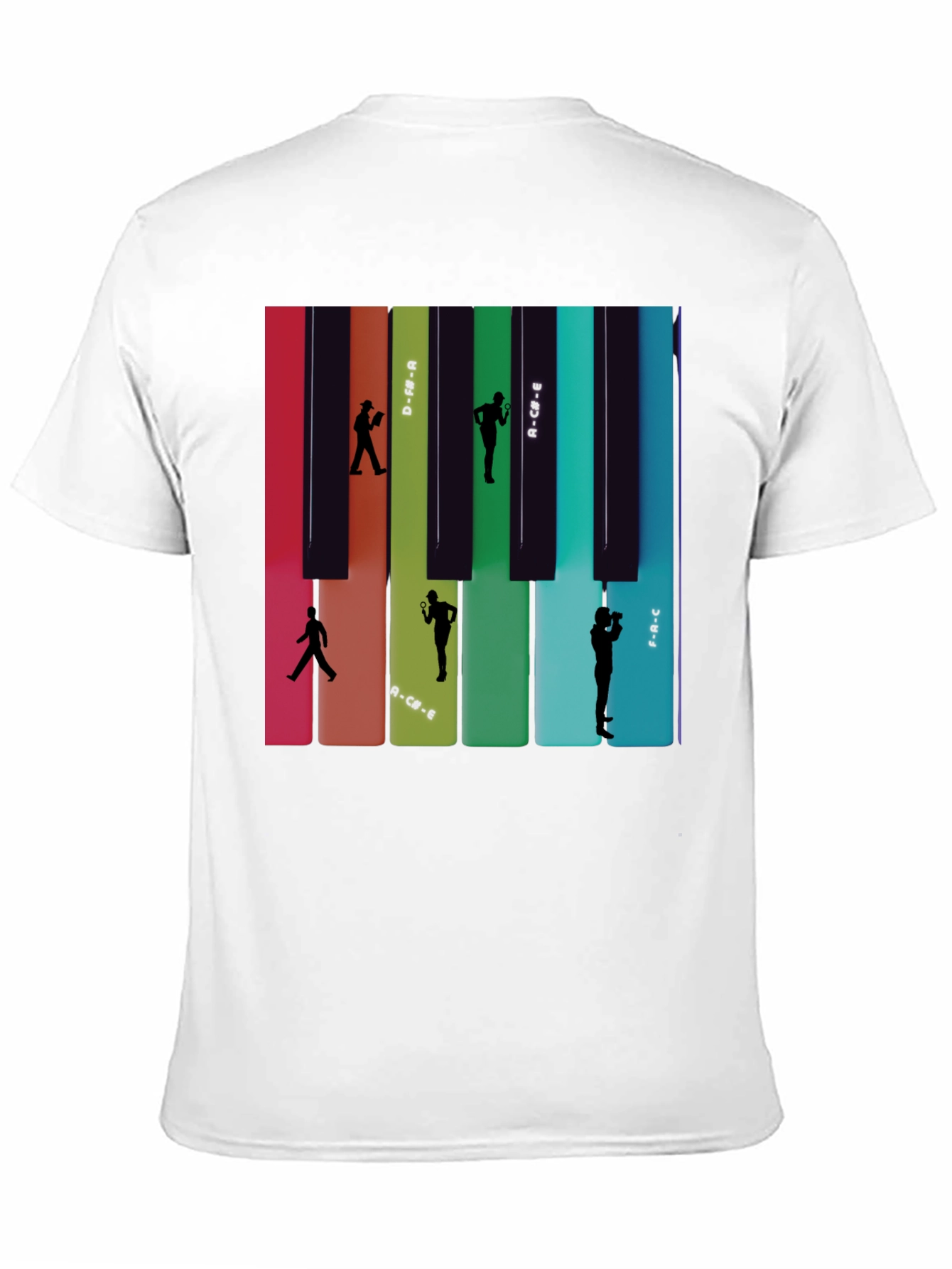 Piano Keys Silhouette T-Shirt