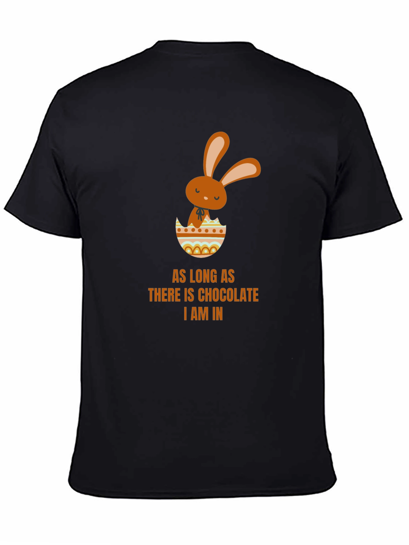 Chocolate Easter Bunny Black T-Shirt