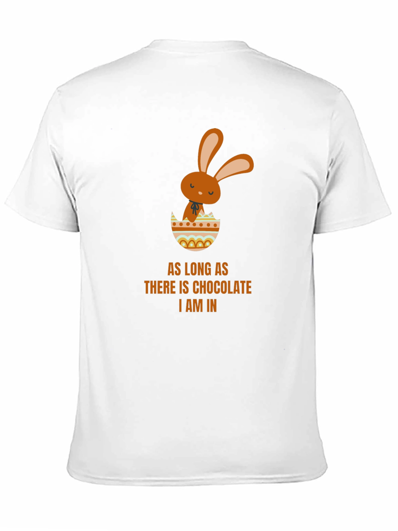 Chocolate Easter Bunny Black T-Shirt