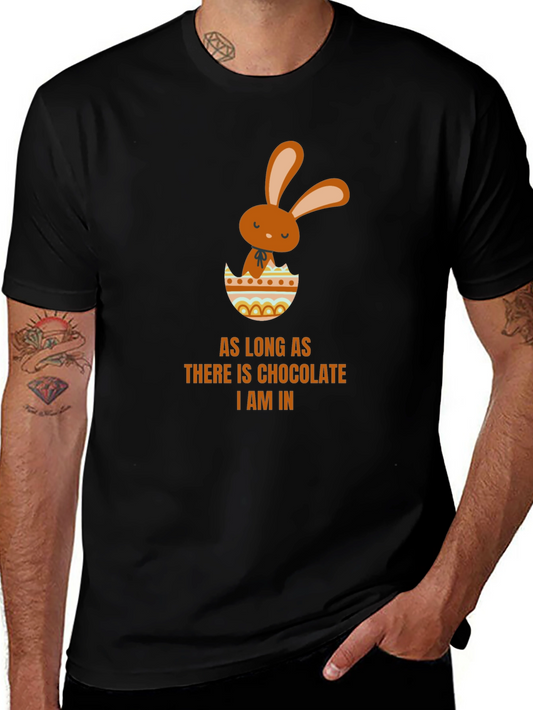 Chocolate Easter Bunny Black T-Shirt