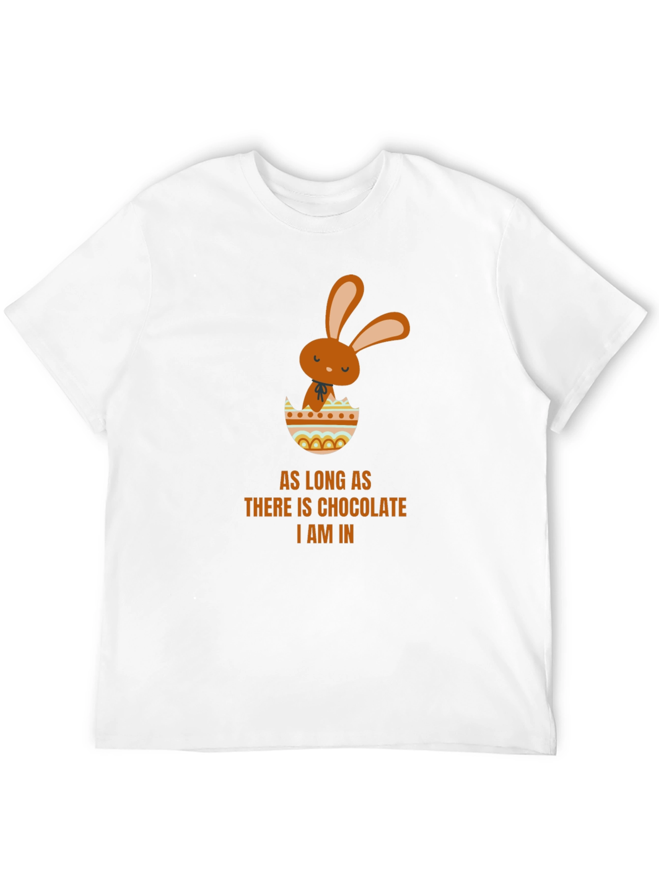 Chocolate Easter Bunny Black T-Shirt