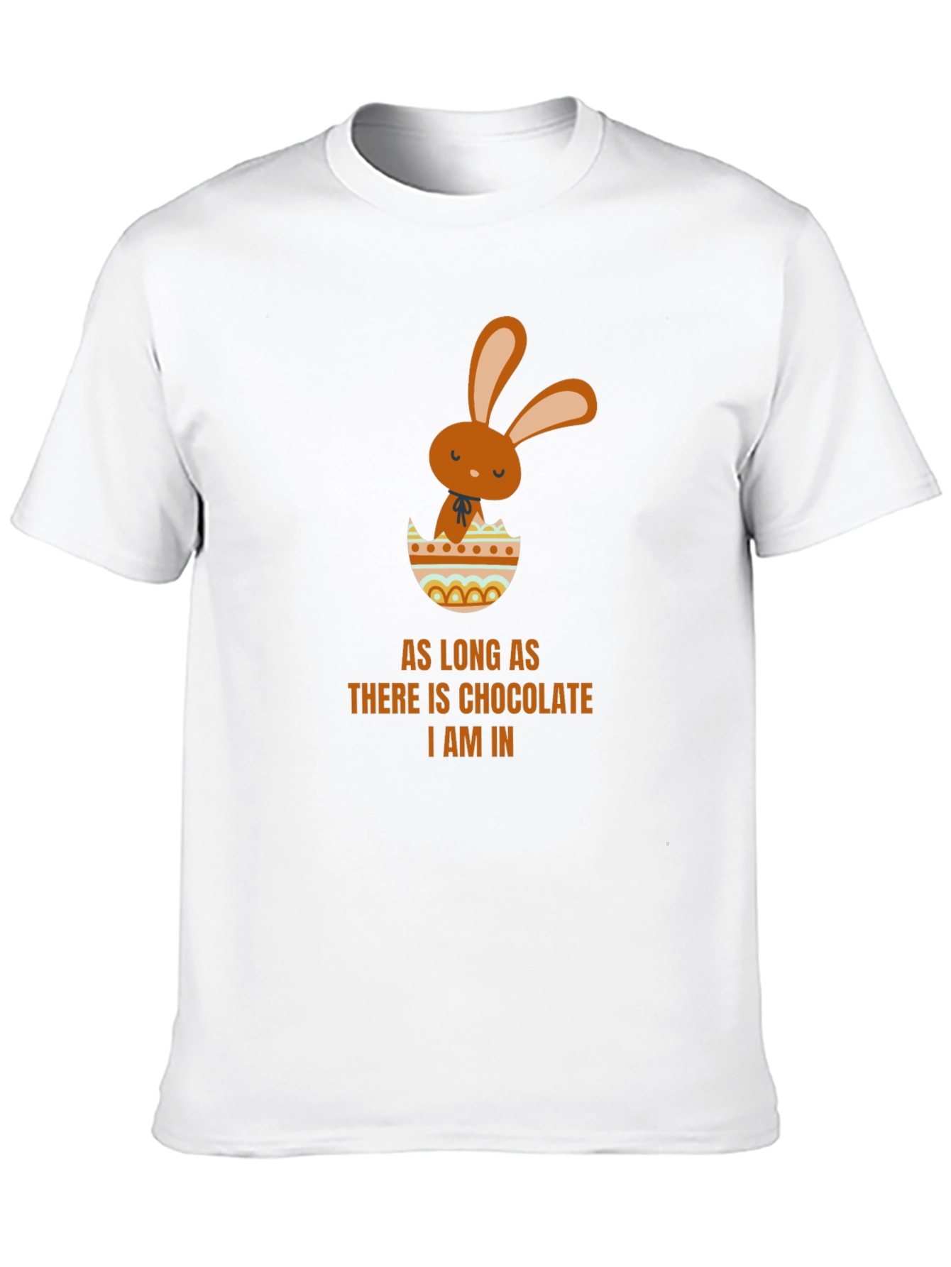 Chocolate Easter Bunny Black T-Shirt