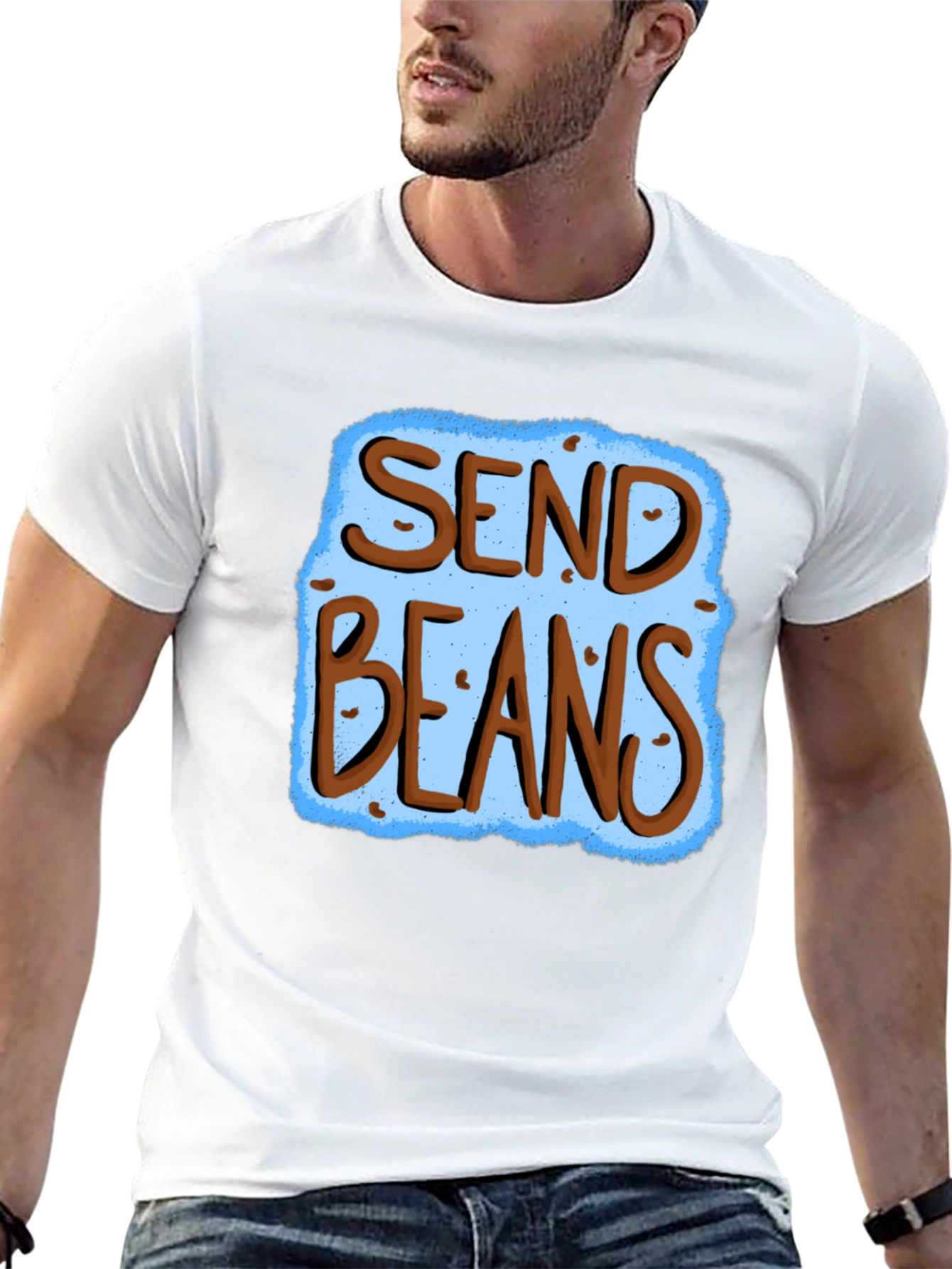 Send Beans Graphic T-Shirt - Funny Foodie Tee