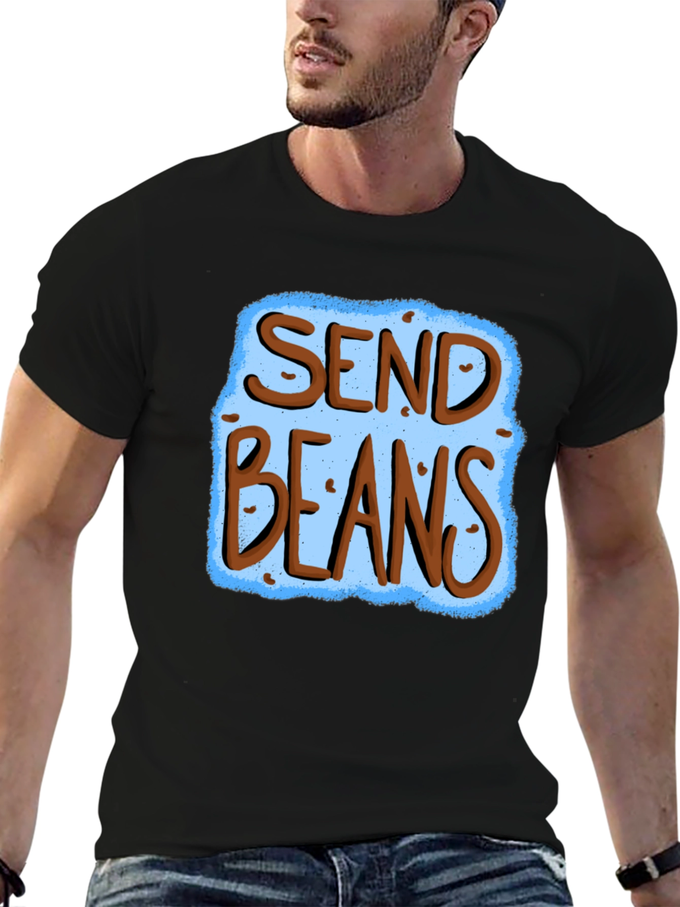 Send Beans Graphic T-Shirt - Funny Foodie Tee