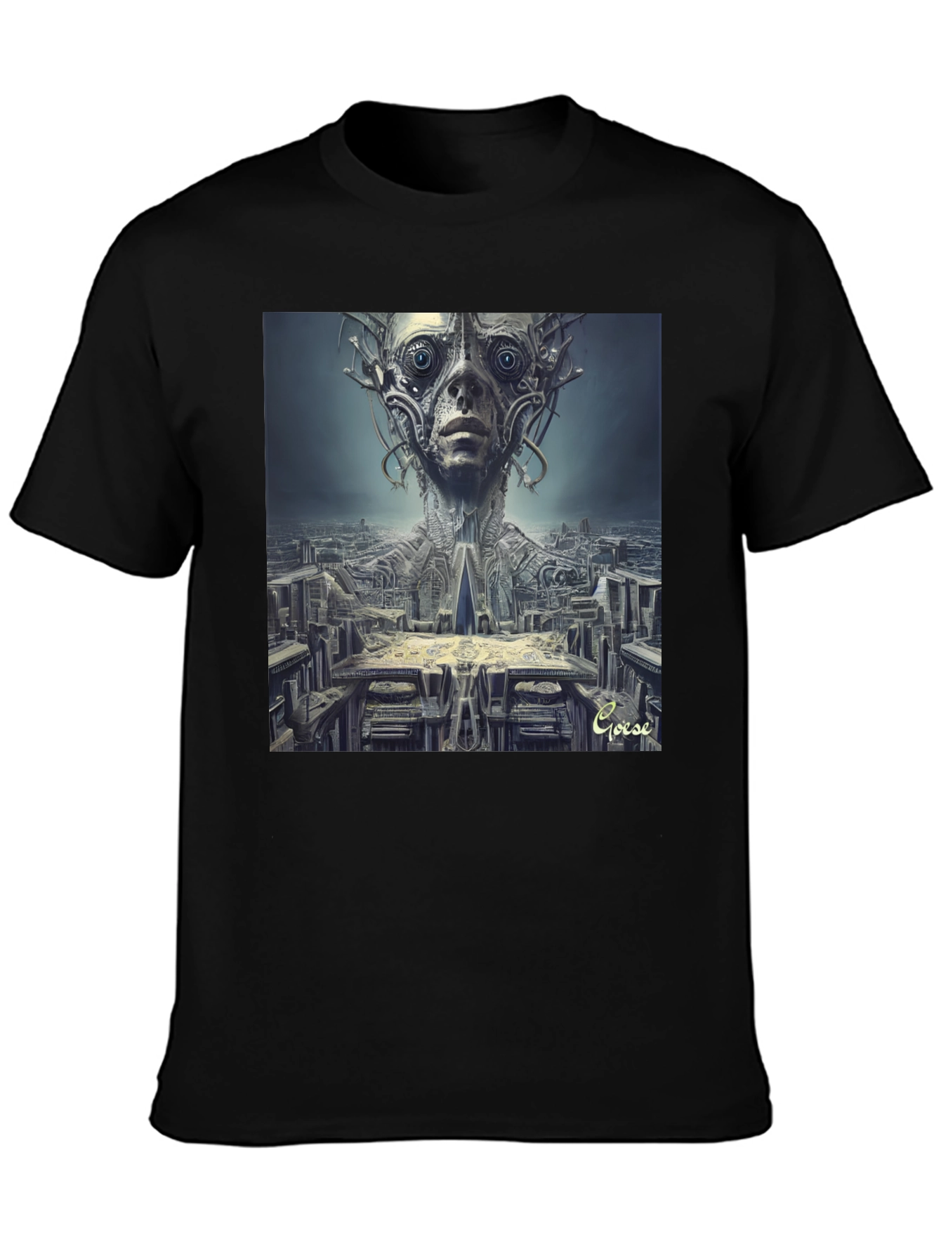 Surreal Alien Cityscape T-Shirt - Unique Graphic Tee