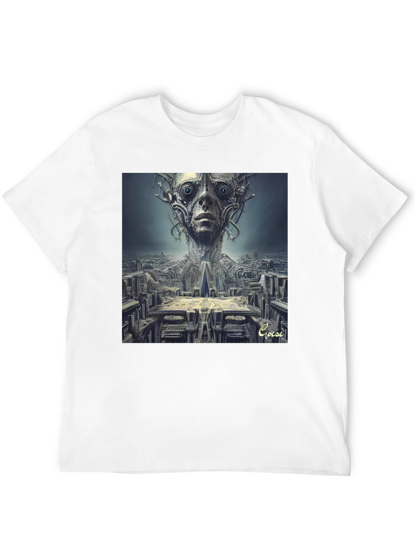 Surreal Alien Cityscape T-Shirt - Unique Graphic Tee
