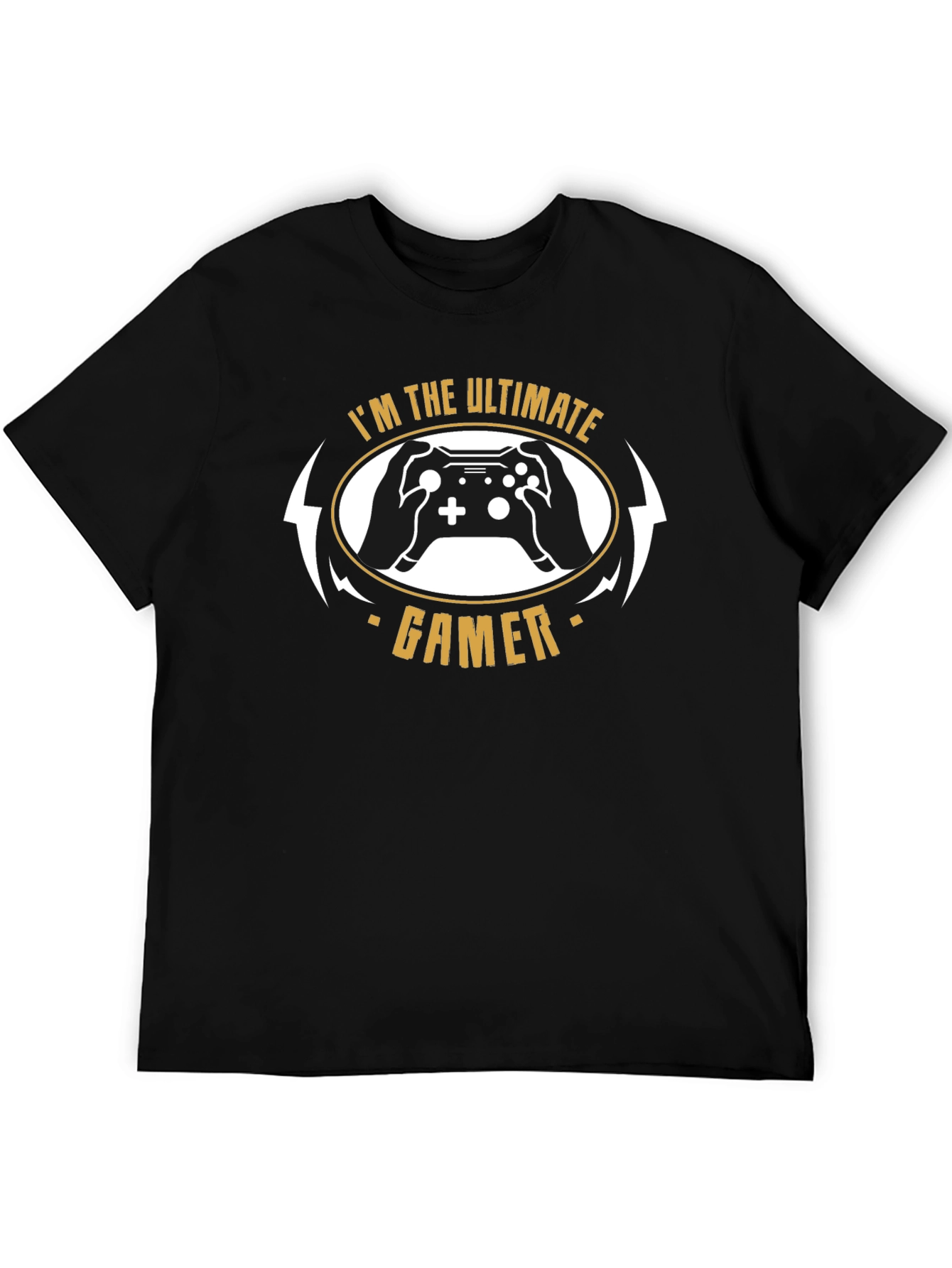 Ultimate Gamer Black T-Shirt Controller Graphic Tee