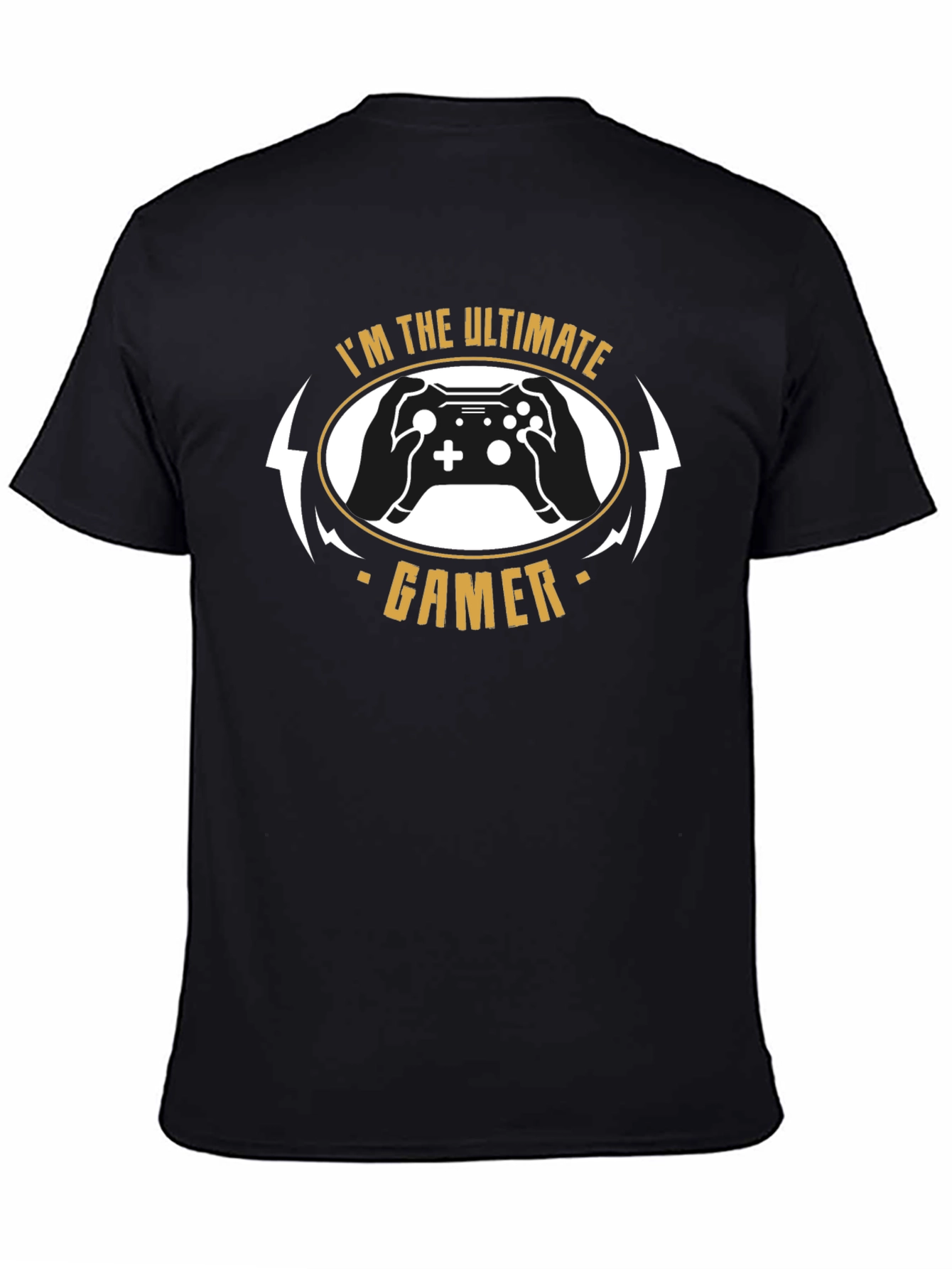 Ultimate Gamer Black T-Shirt Controller Graphic Tee
