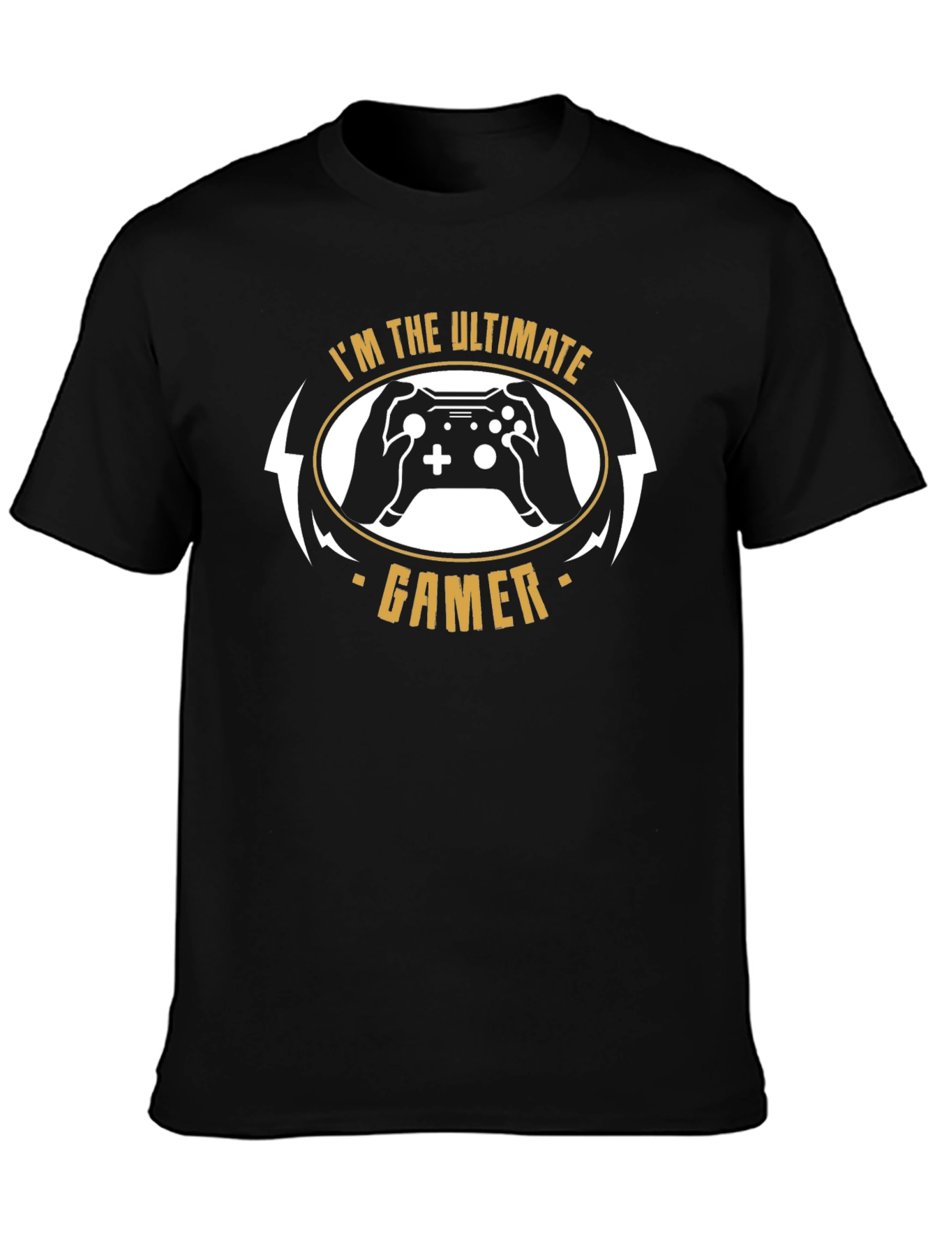 Ultimate Gamer Black T-Shirt Controller Graphic Tee