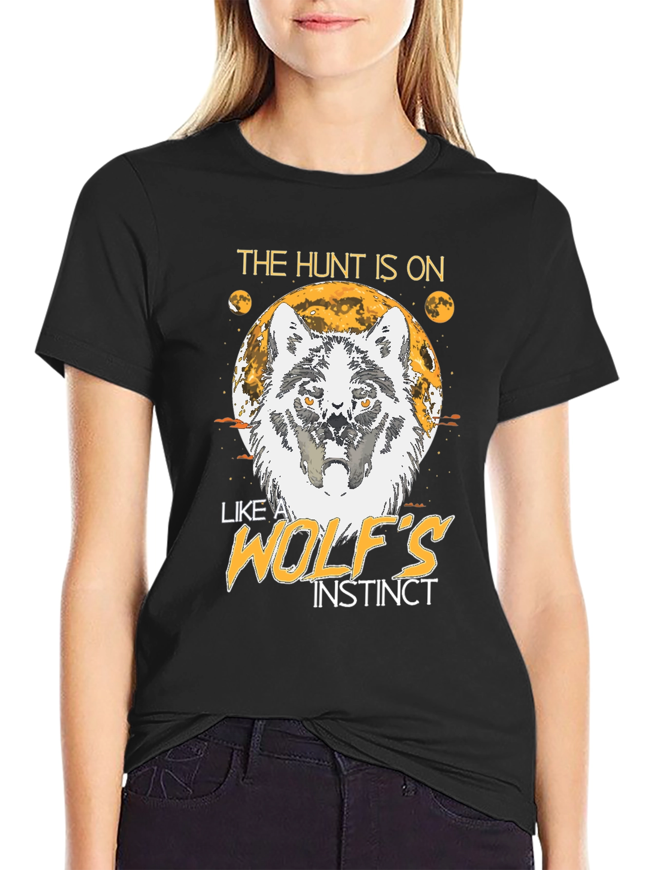The Hunt Is On Wolf Instinct T-Shirt