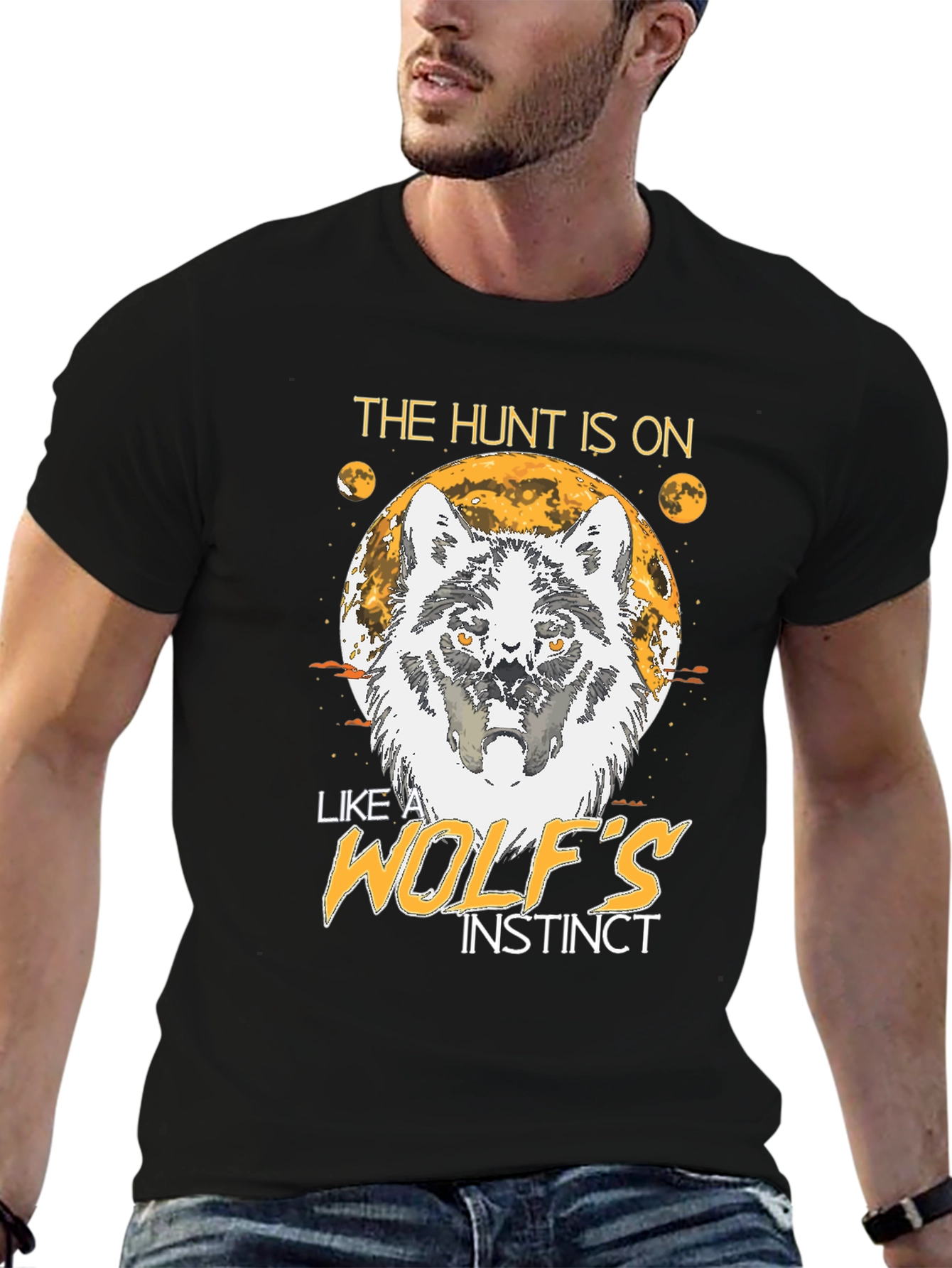 The Hunt Is On Wolf Instinct T-Shirt