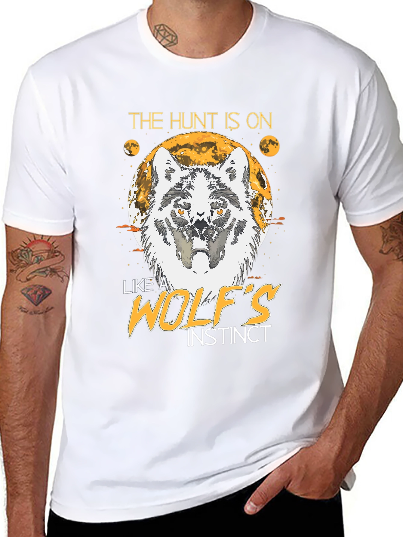 The Hunt Is On Wolf Instinct T-Shirt