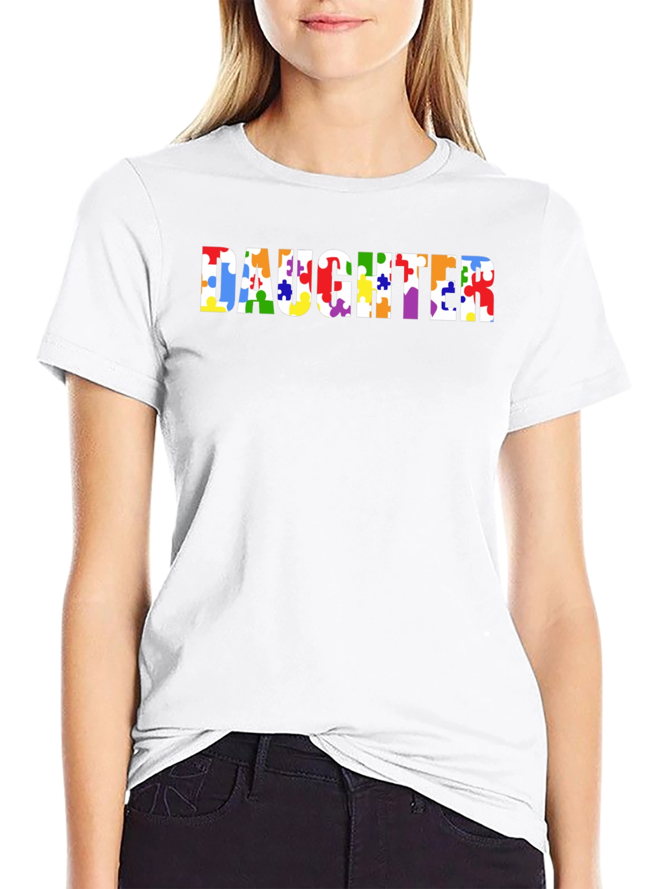 Autism Awareness Daughter Puzzle Piece T-Shirt