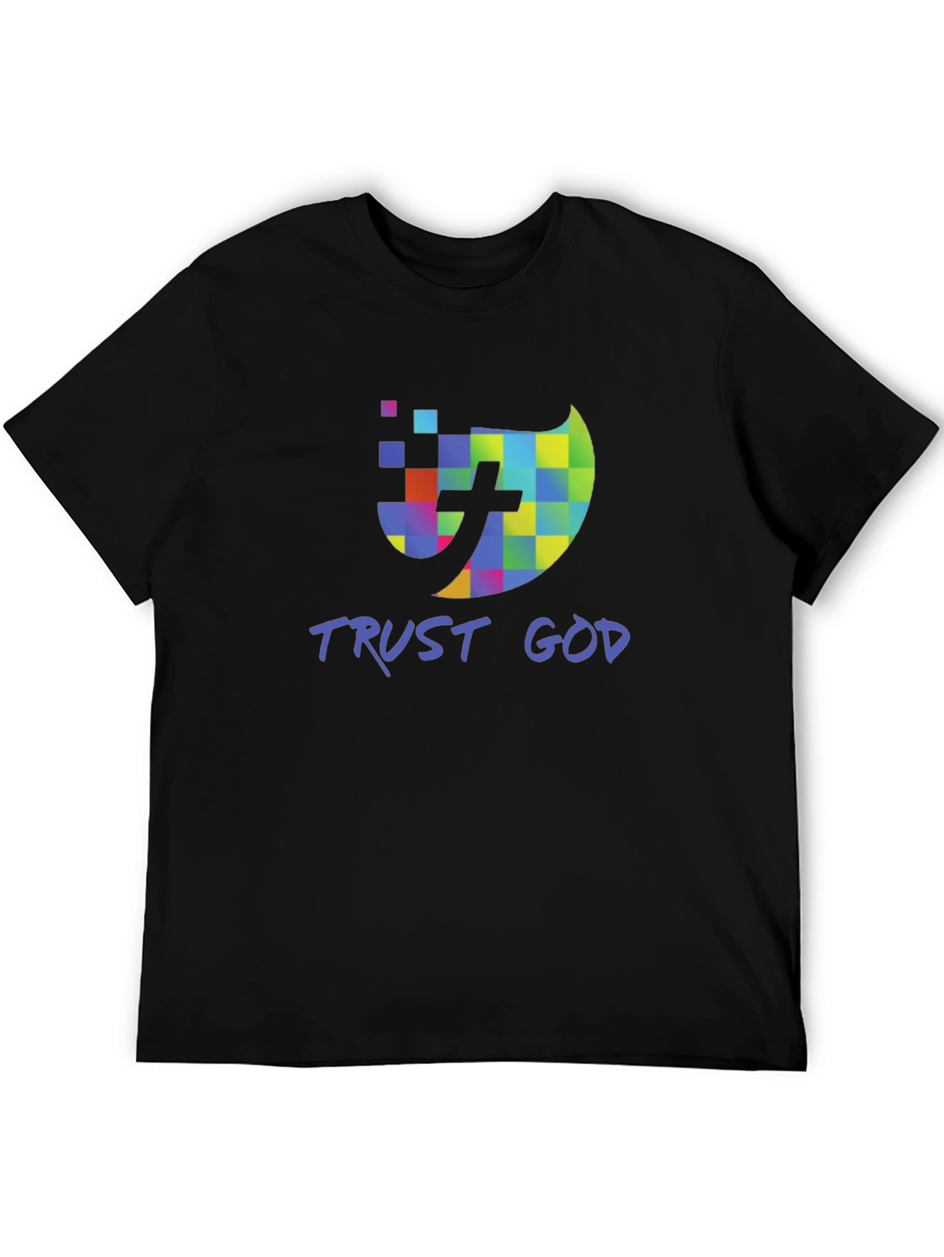 Trust God Christian T-Shirt Black