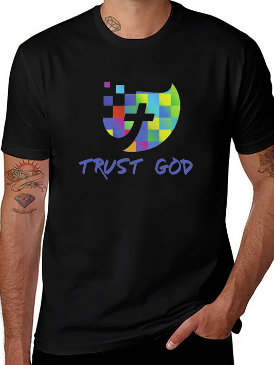 Trust God Christian T-Shirt Black