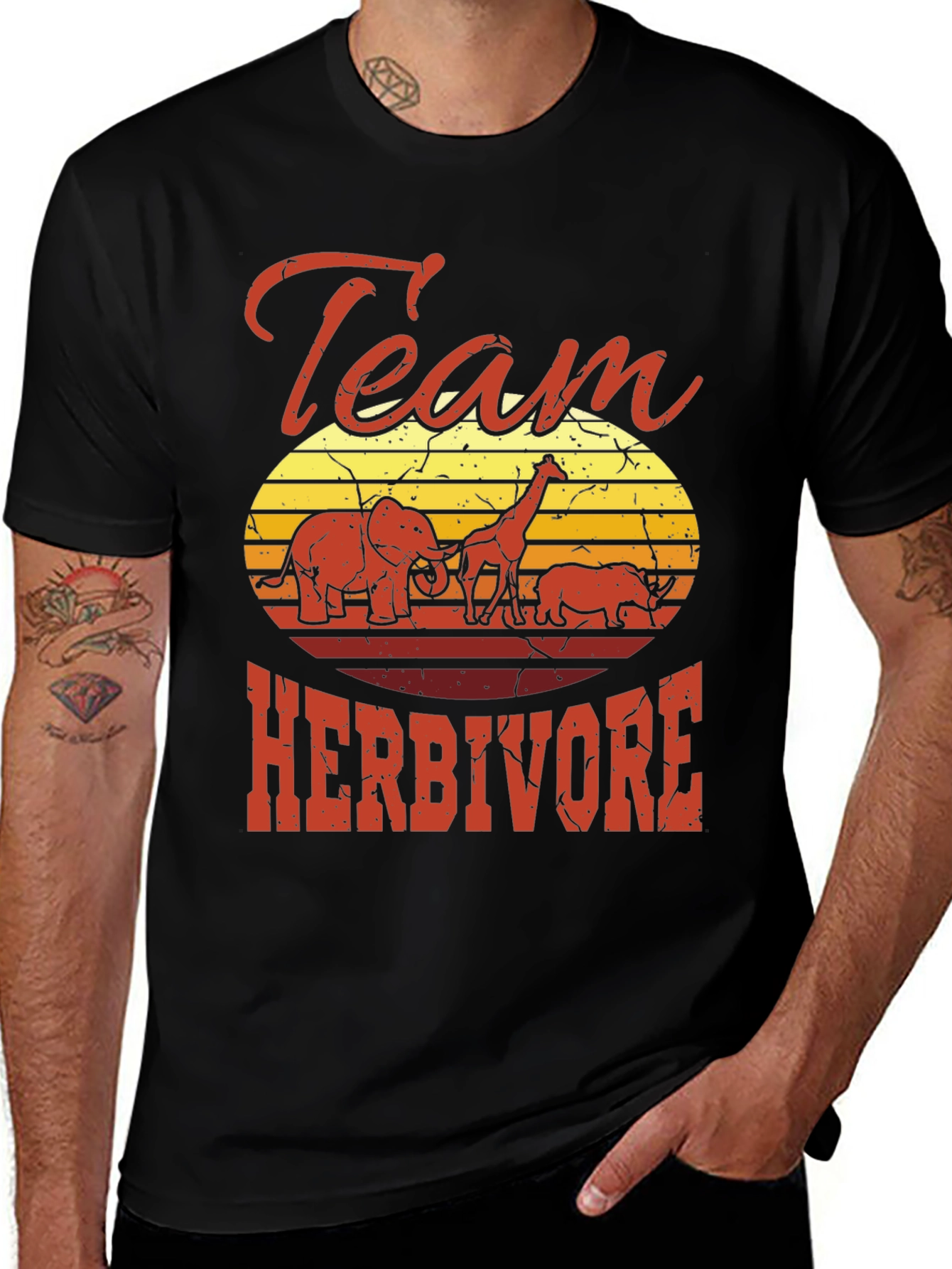 Team Herbivore Graphic Tee - Animal Lover Shirt