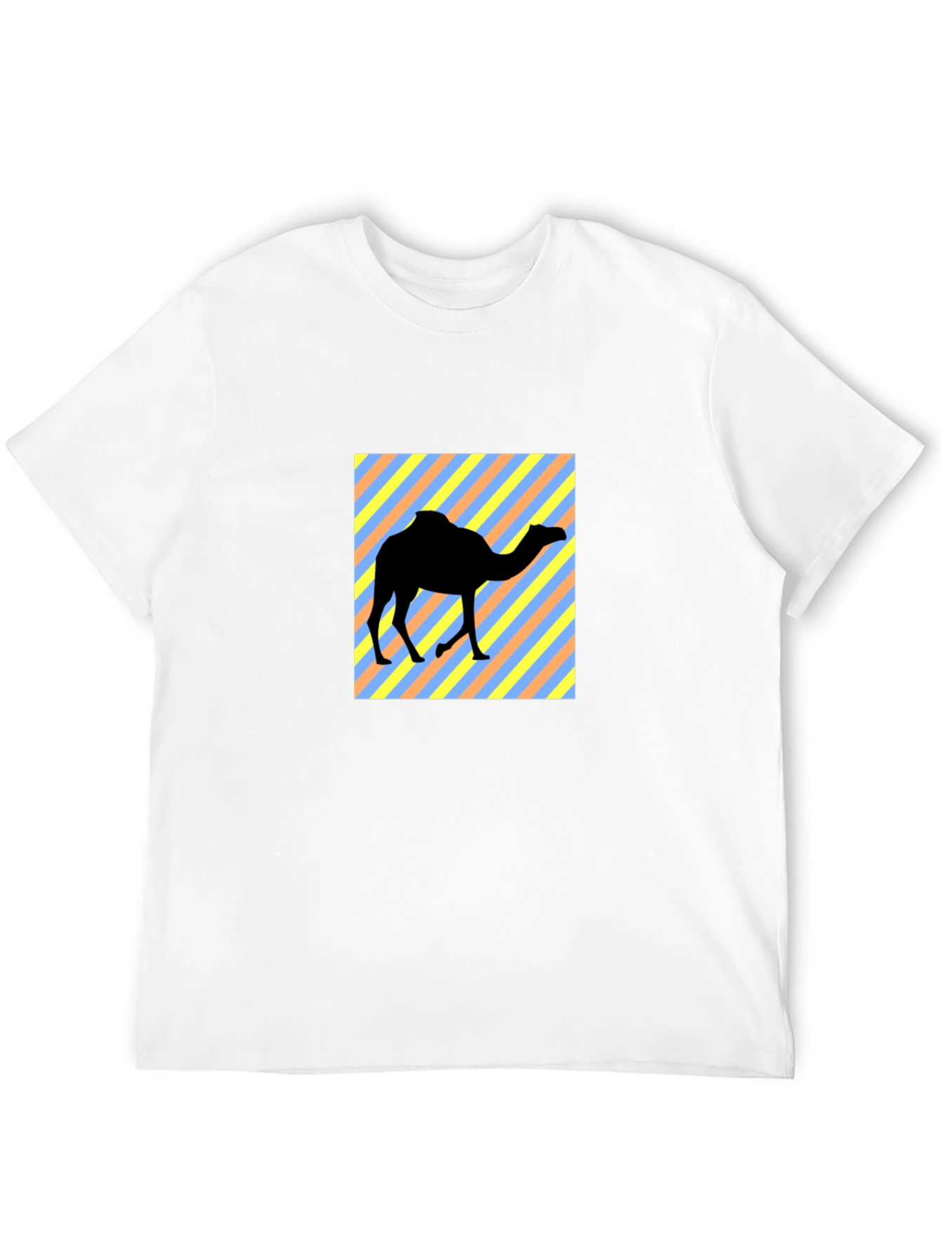 Trendy Camel Graphic Tee - Black