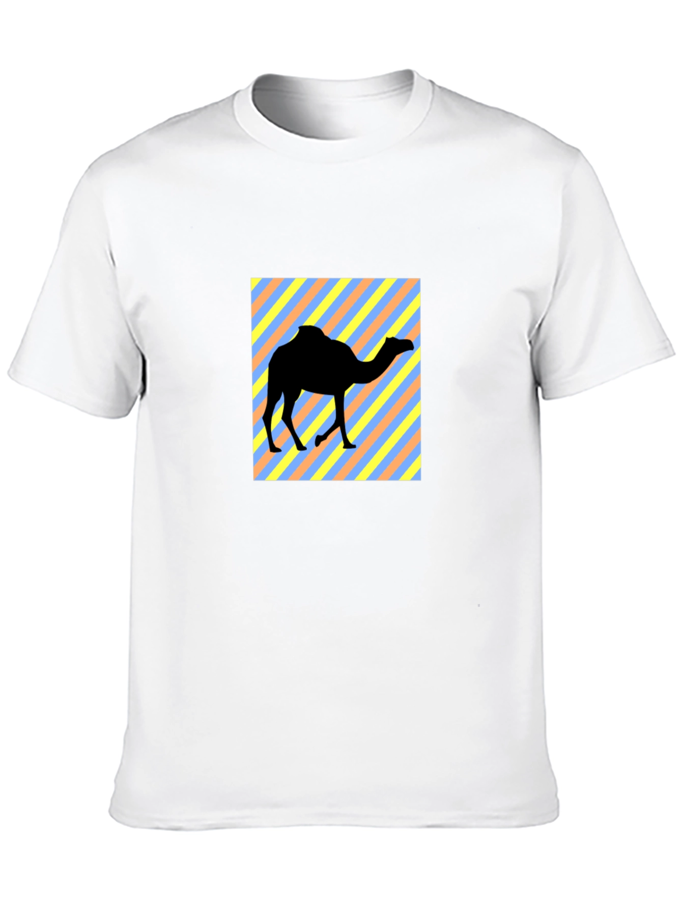Trendy Camel Graphic Tee - Black