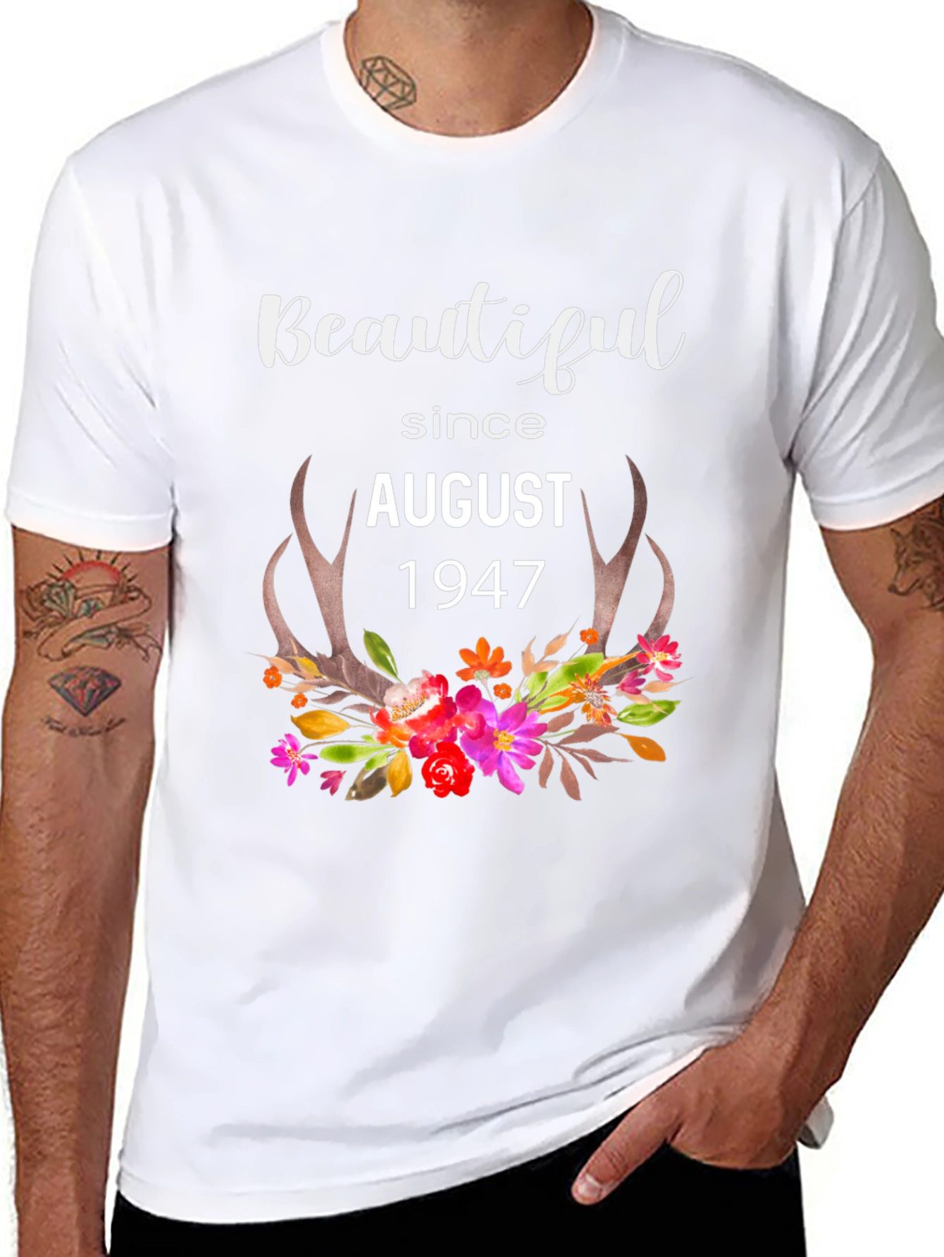Beautiful Since August 1947 T-Shirt