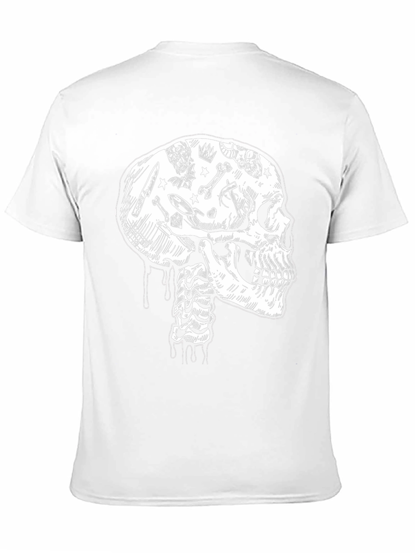 Skull & Bones Graphic Print Black T-Shirt