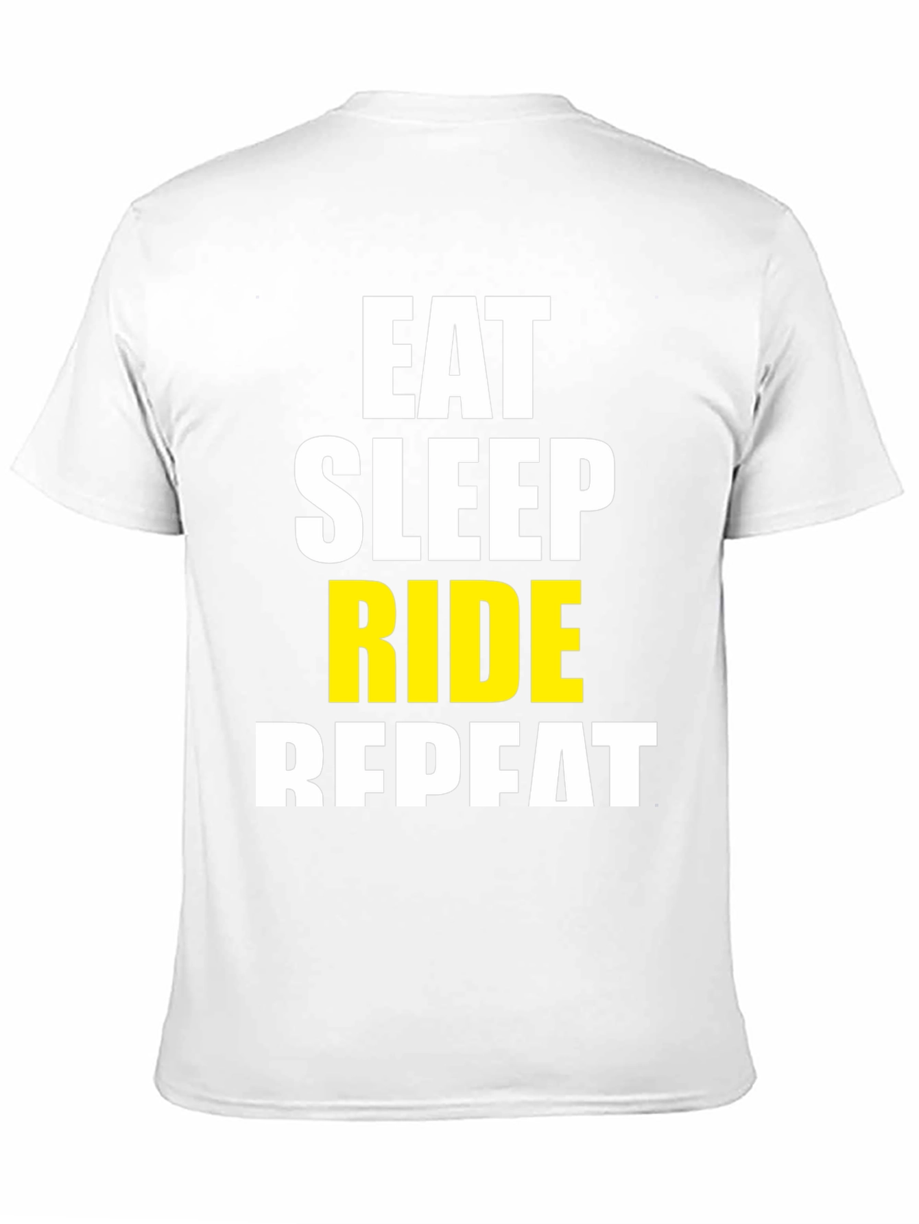 Eat Sleep Ride Repeat Black Graphic T-Shirt