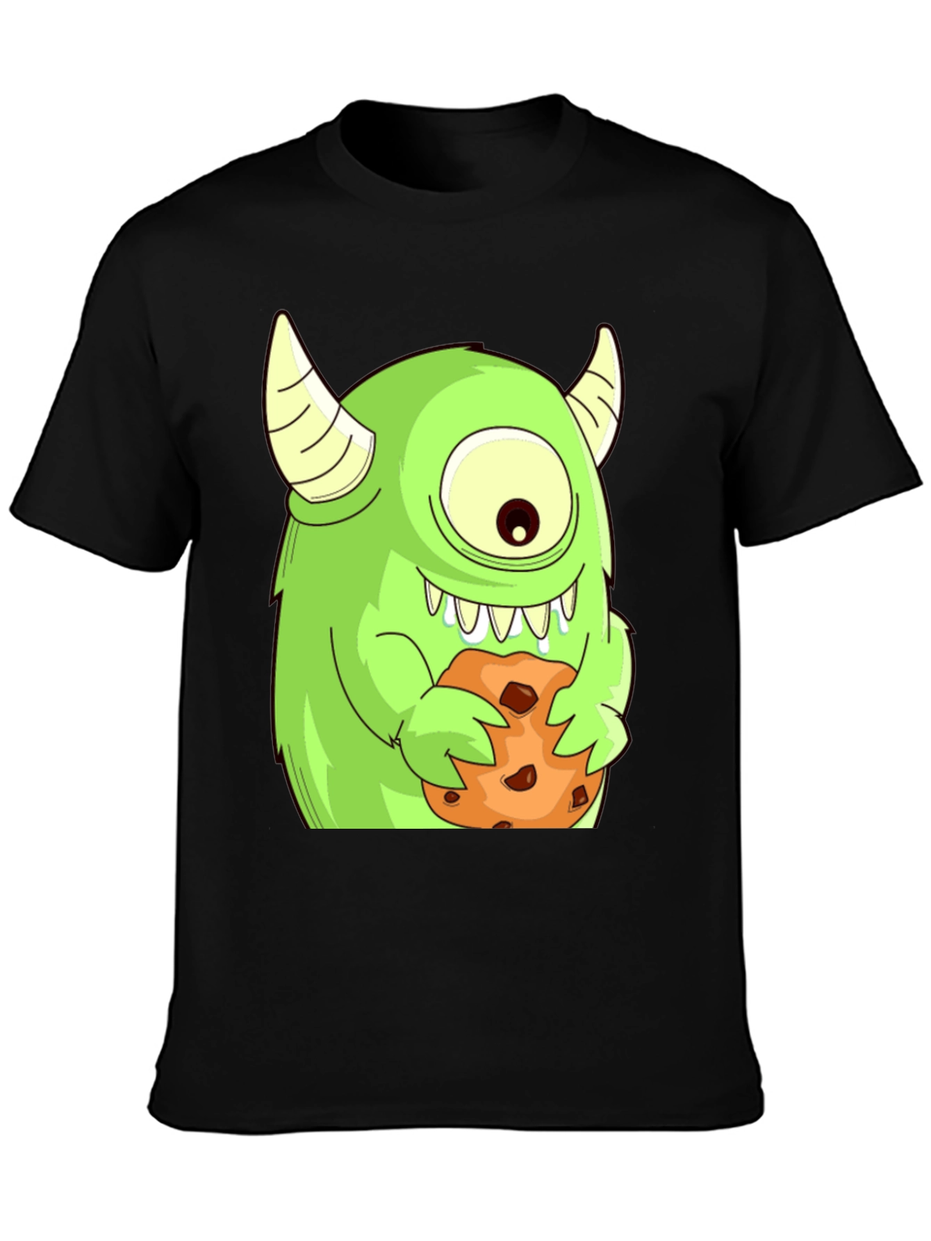 Monster Cookie T-Shirt - One-Eyed Green Monster
