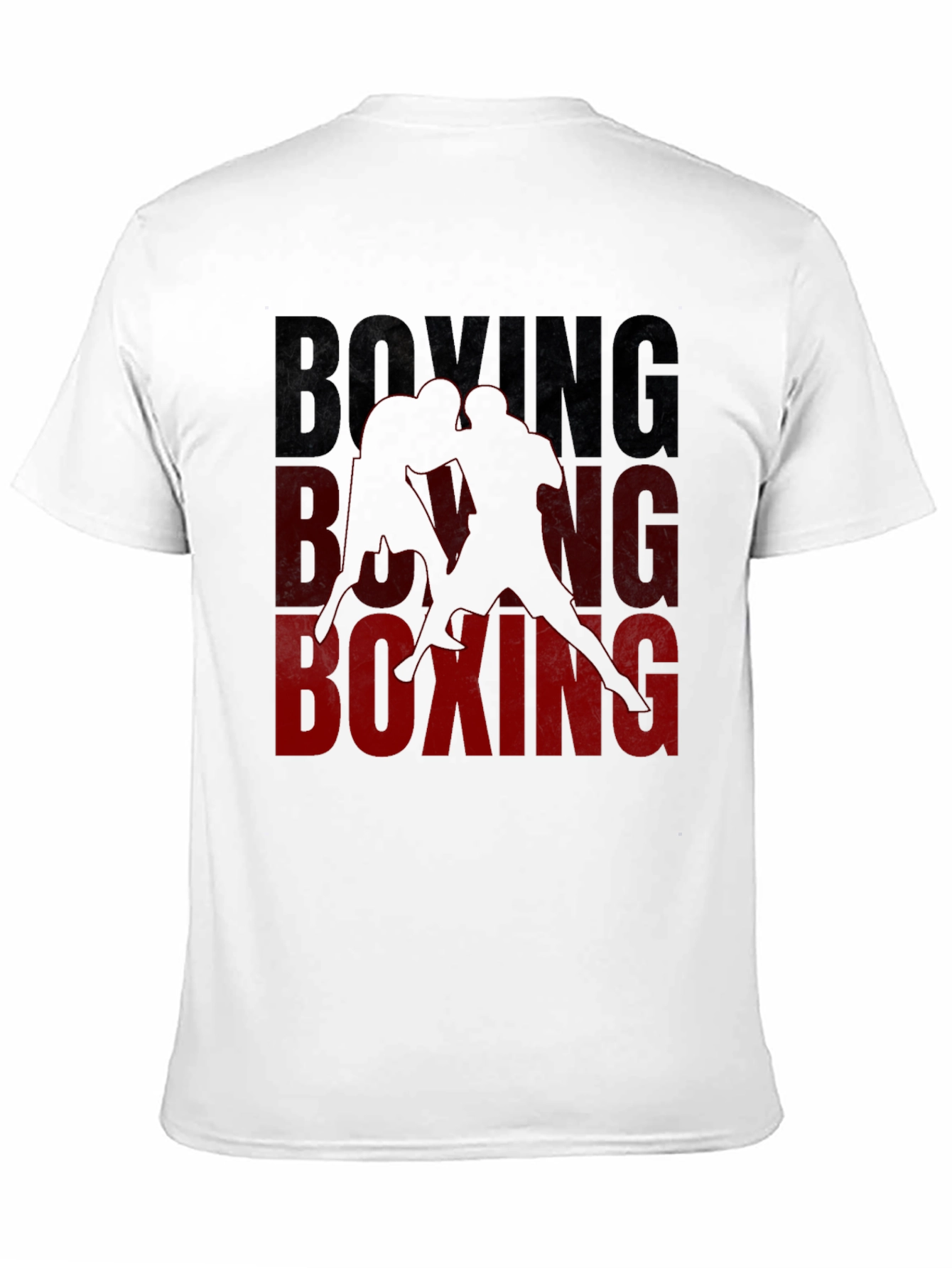 Boxing Graphic Print Black T-Shirt