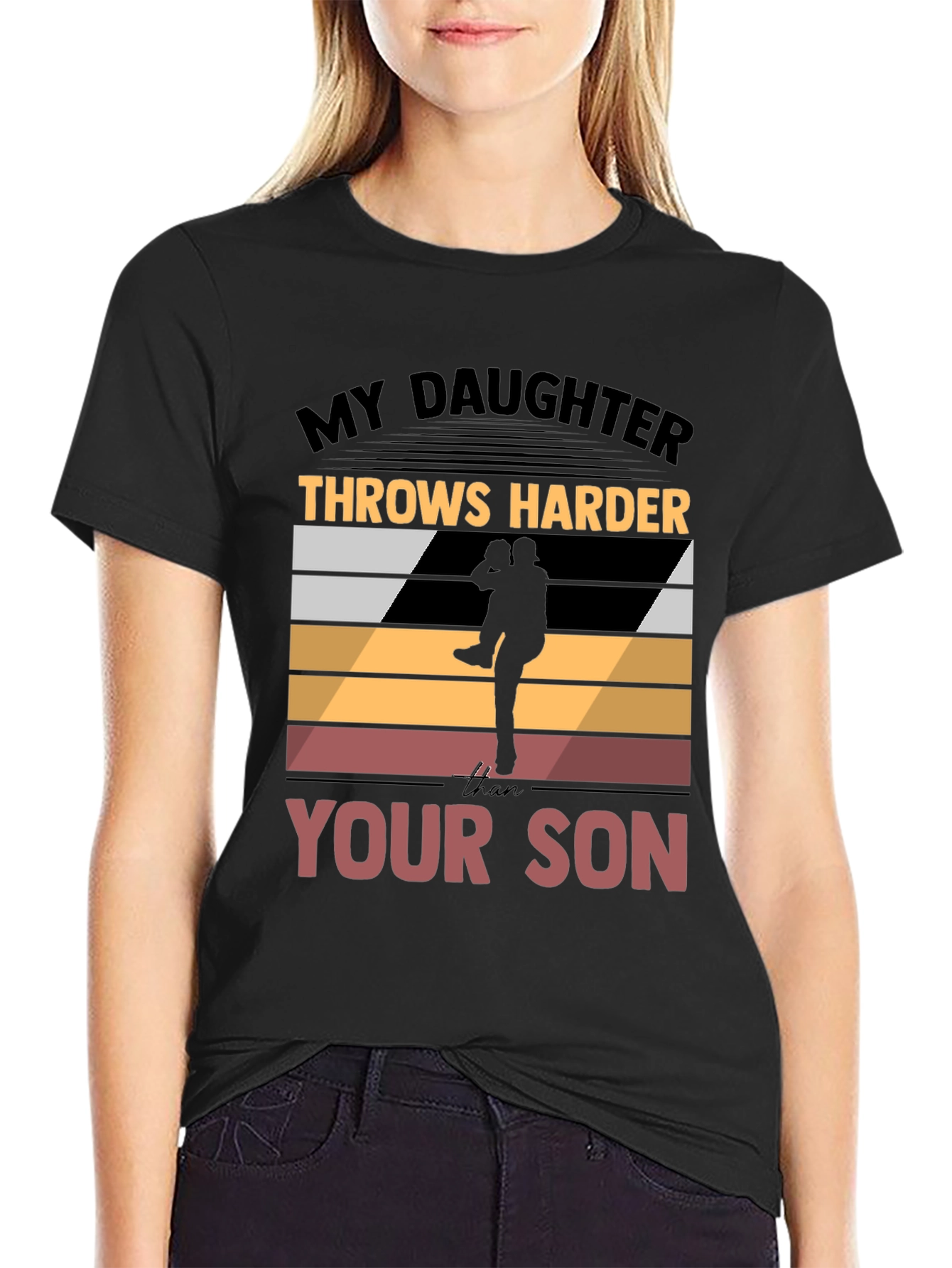 My Daughter Throws Harder T-Shirt