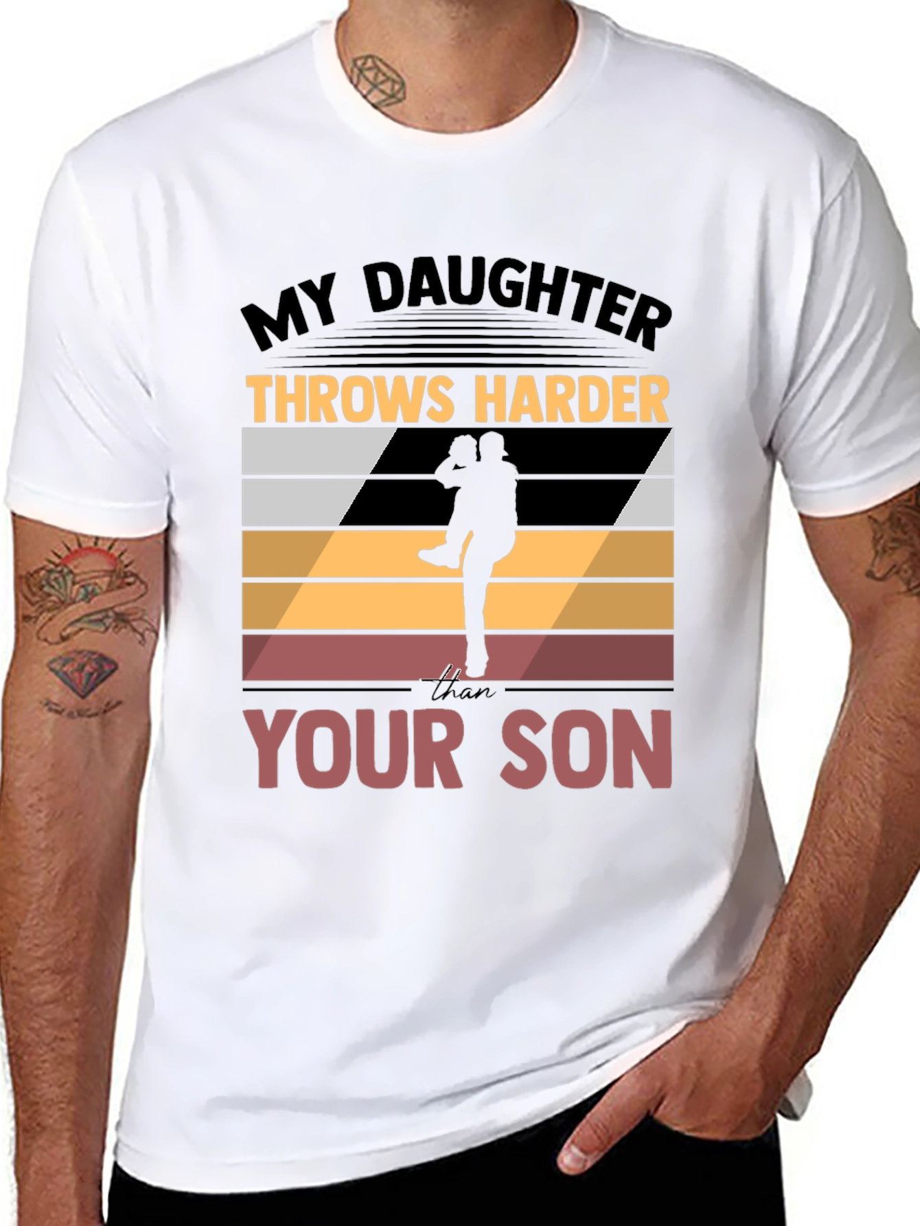 My Daughter Throws Harder T-Shirt