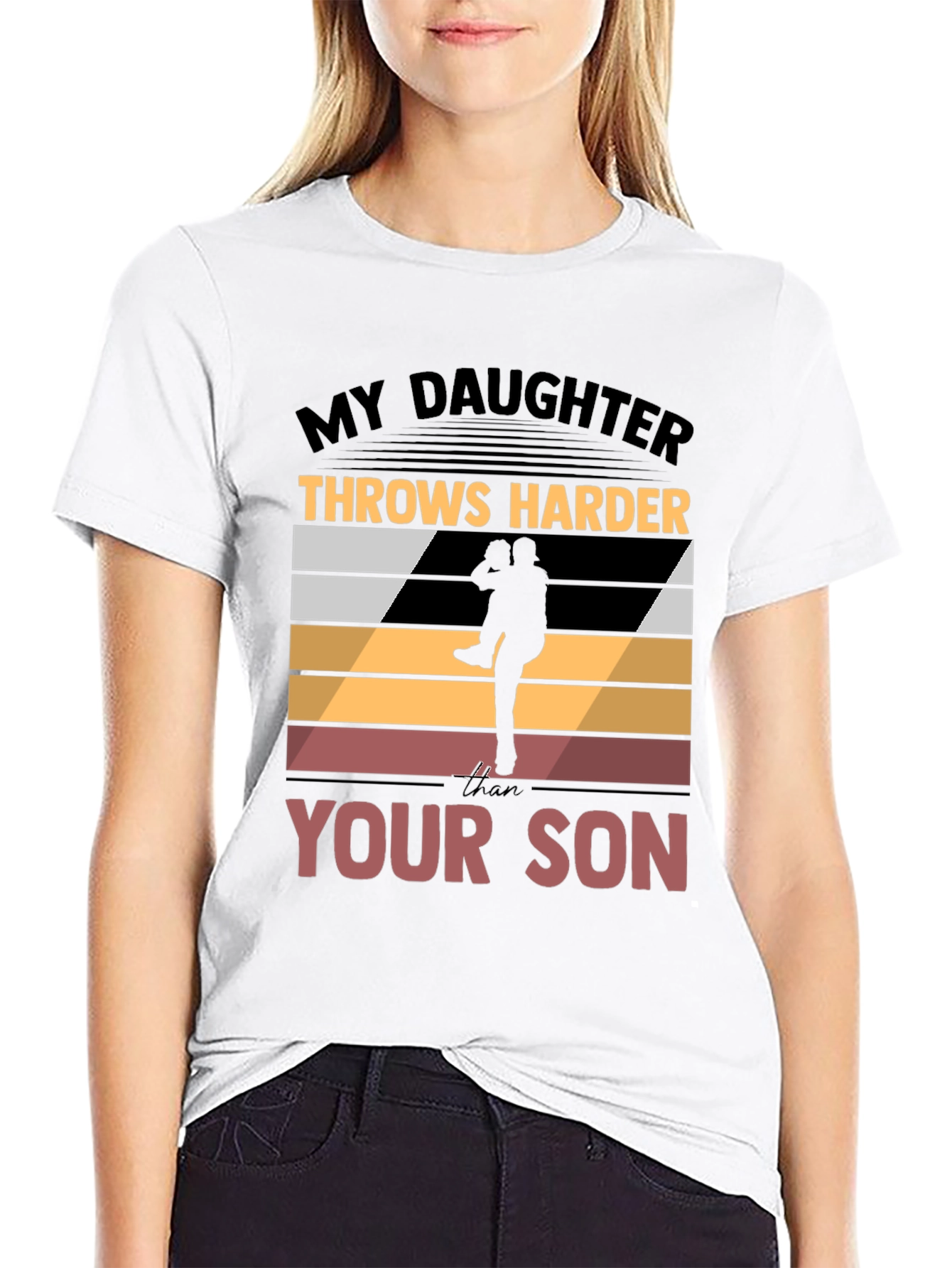My Daughter Throws Harder T-Shirt