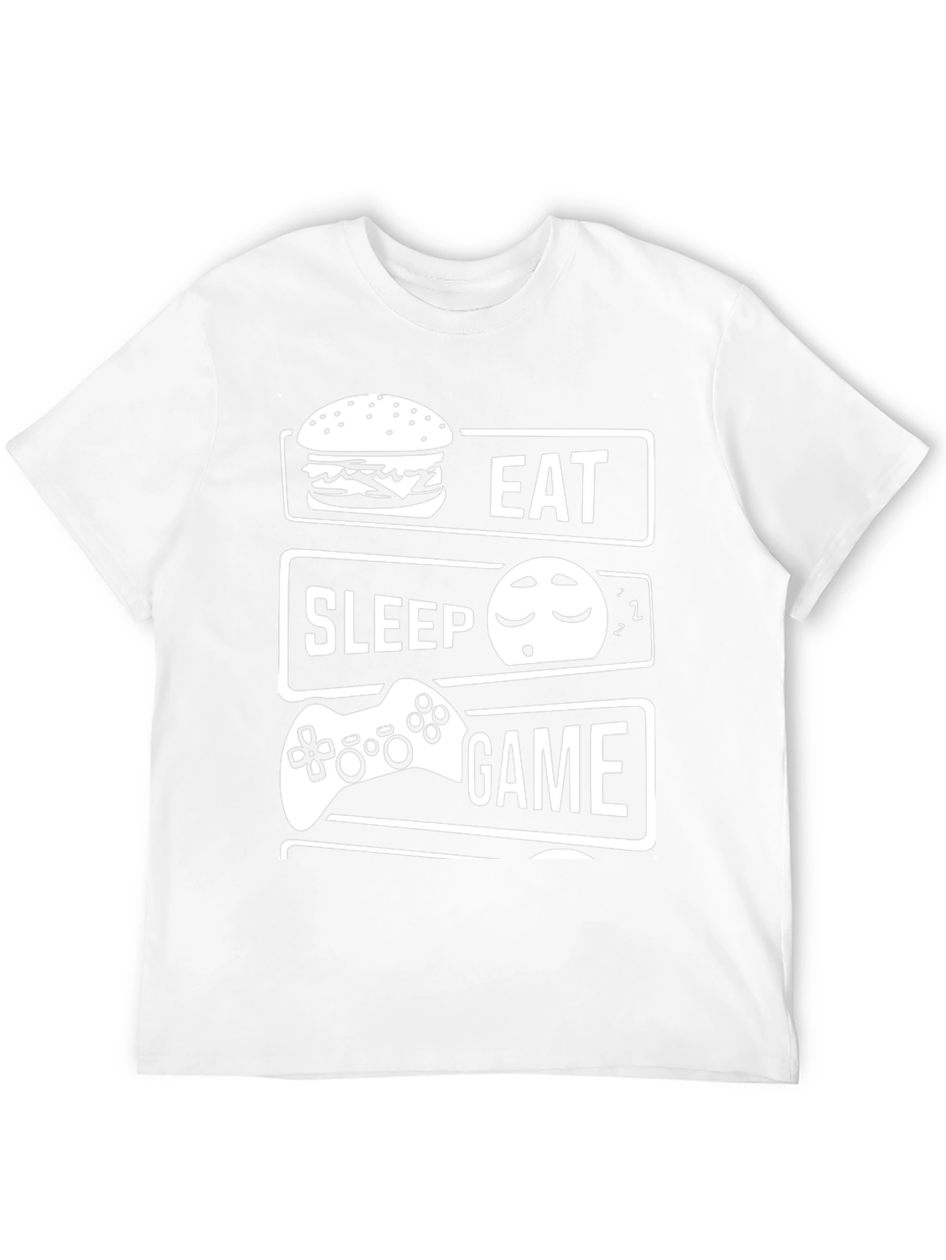 Eat Sleep Game Black T-Shirt