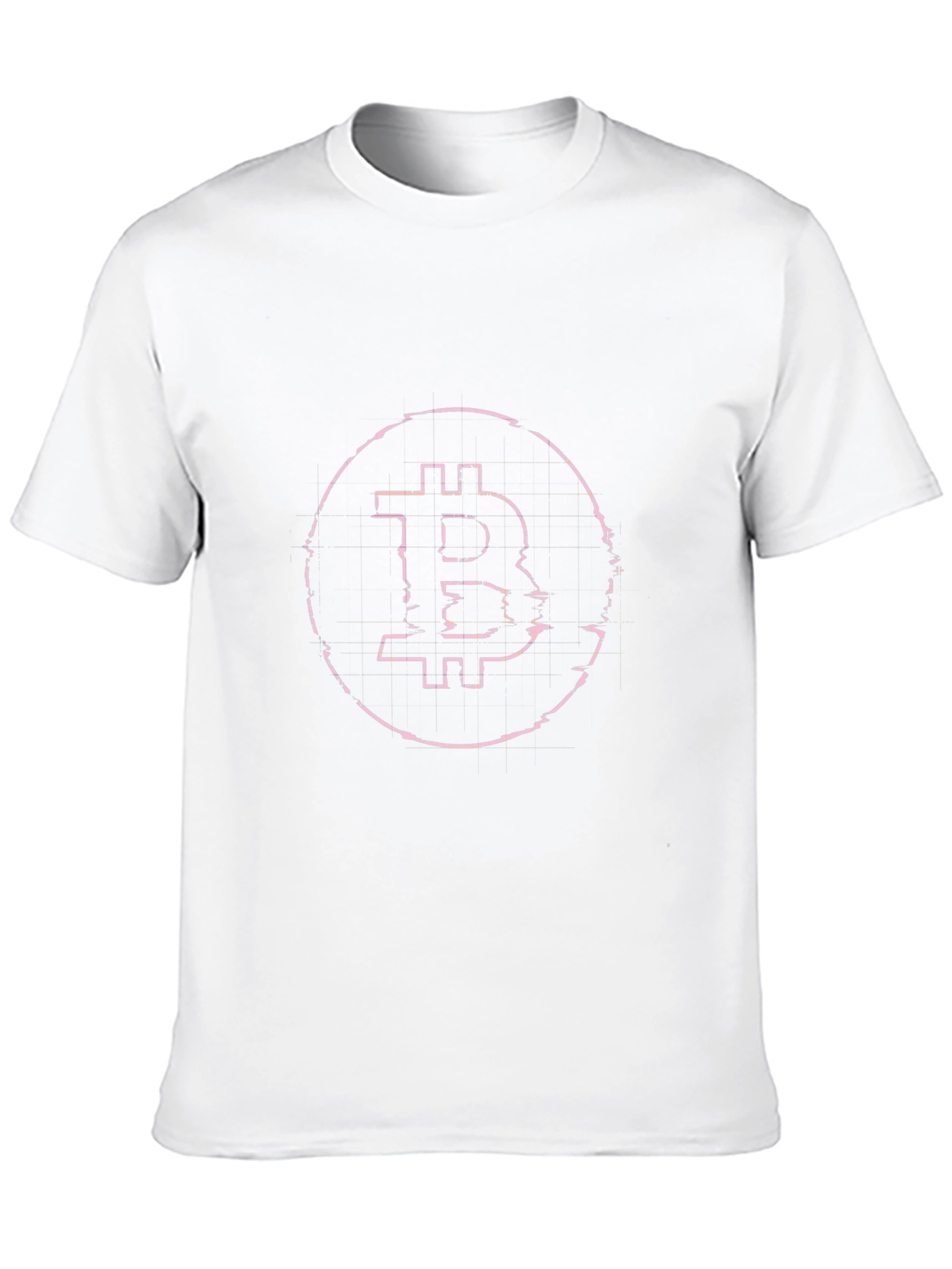 Bitcoin Distressed Logo Black T-Shirt