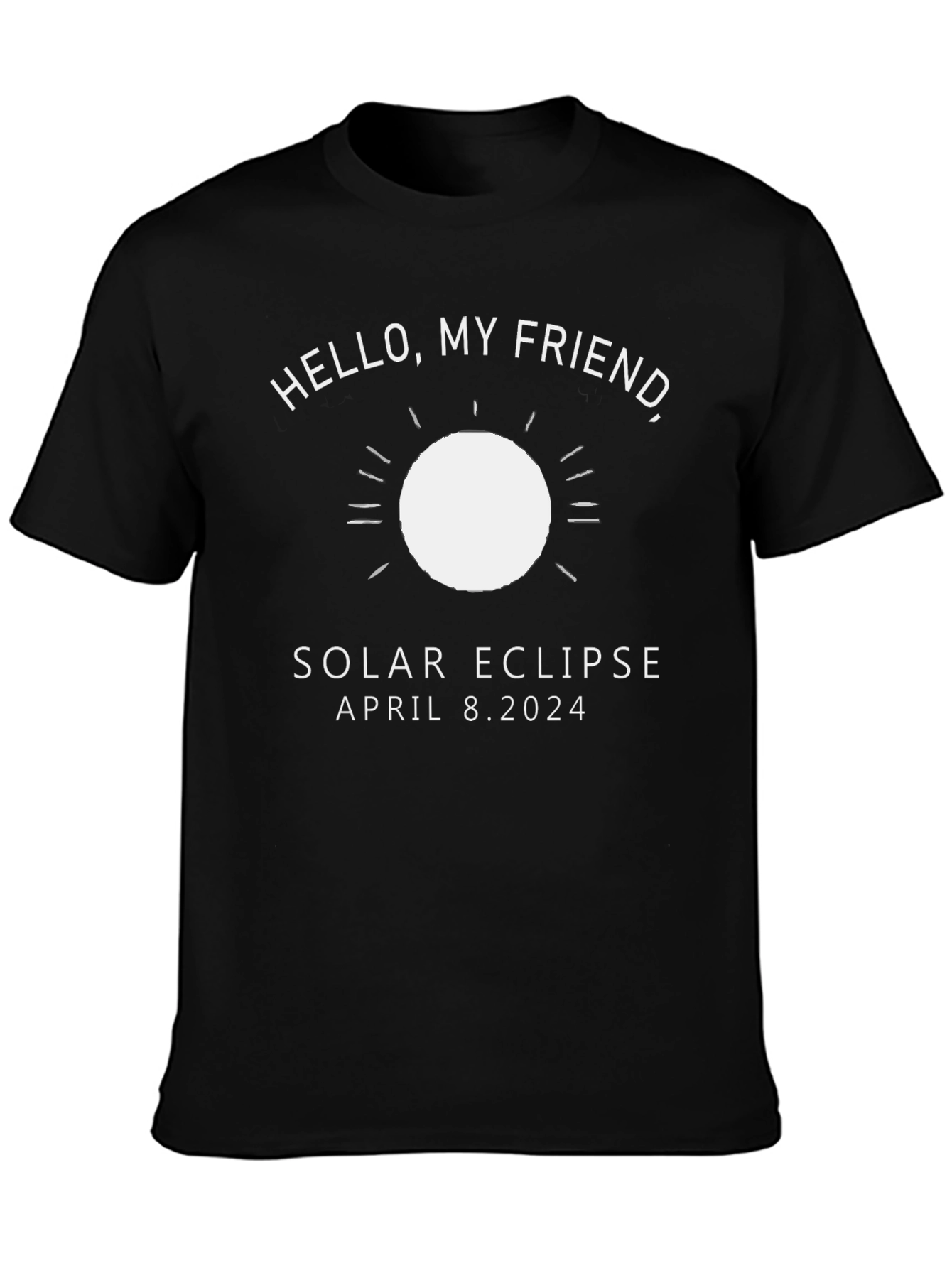 Solar Eclipse April 8 2024 Black T-Shirt