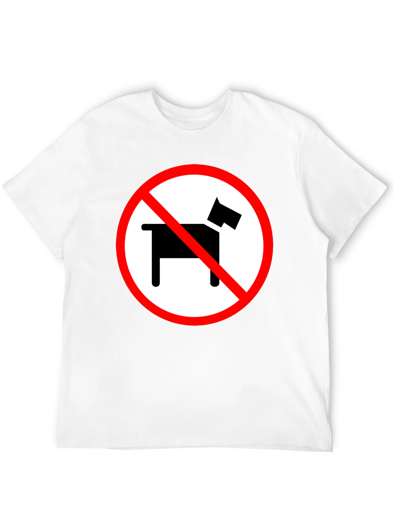 No Dogs Allowed Novelty Graphic Tee