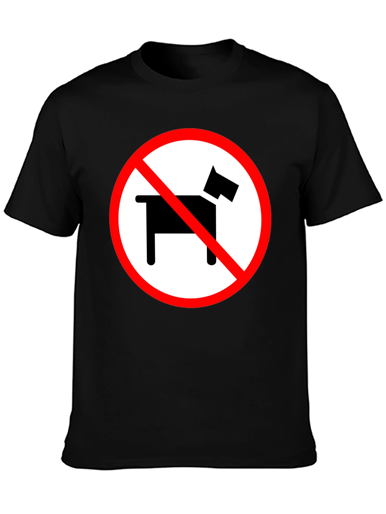 No Dogs Allowed Novelty Graphic Tee