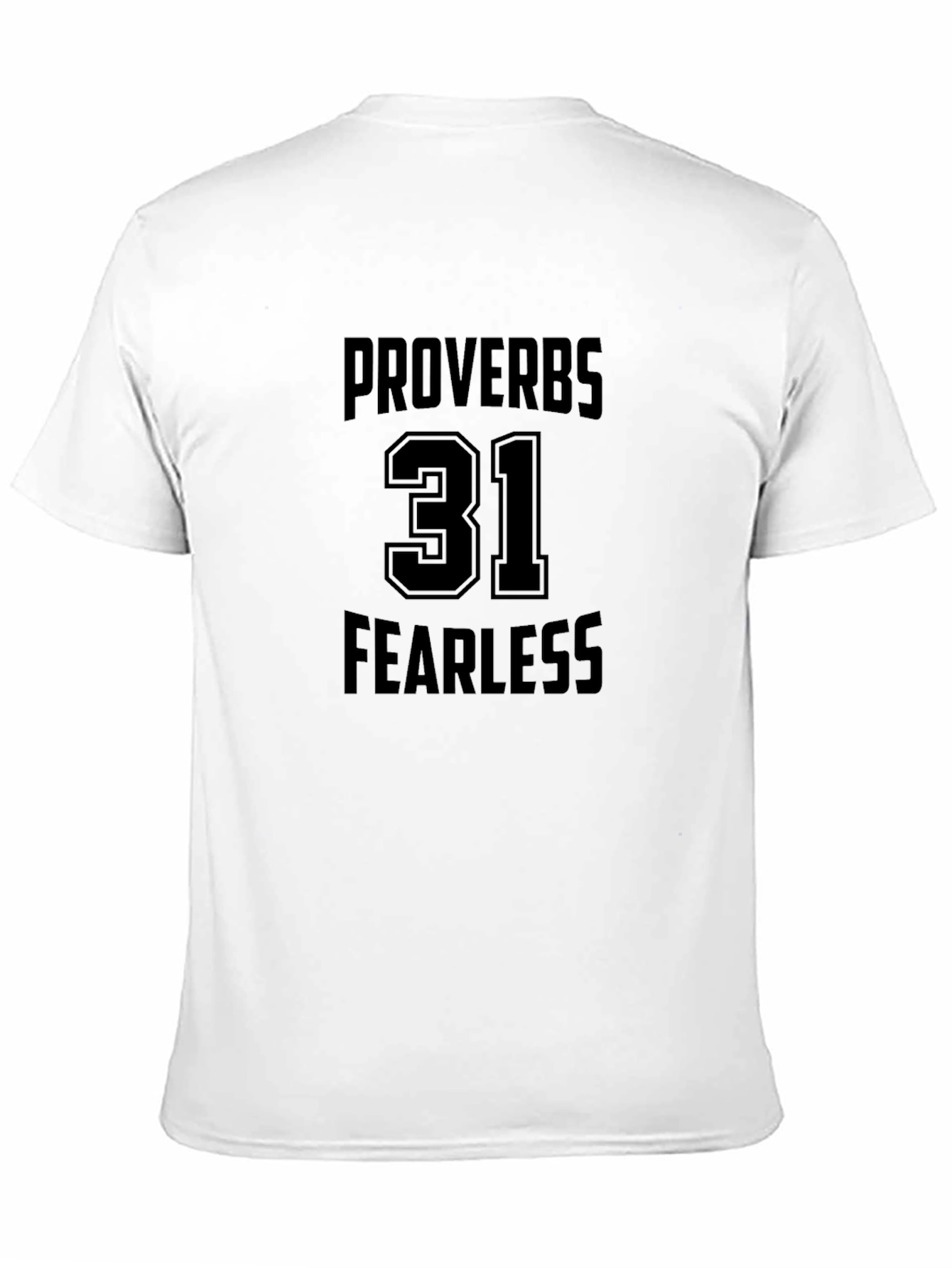 Proverbs 31 Fearless Black T-Shirt