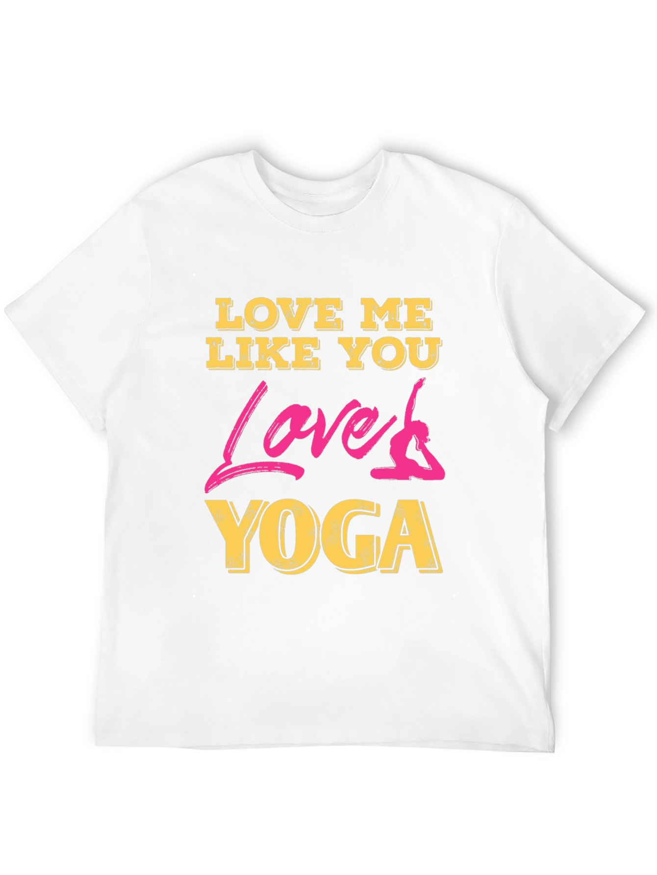 Love Me Like You Love Yoga Black Graphic Tee