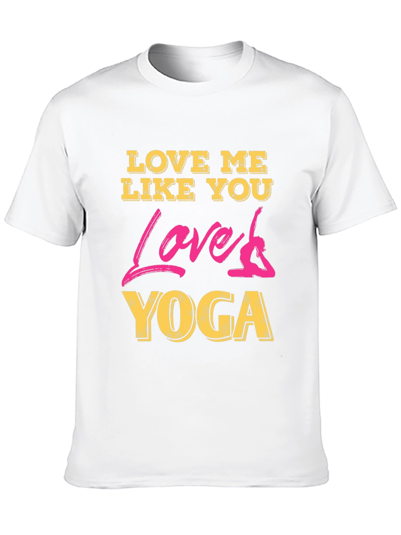 Love Me Like You Love Yoga Black Graphic Tee